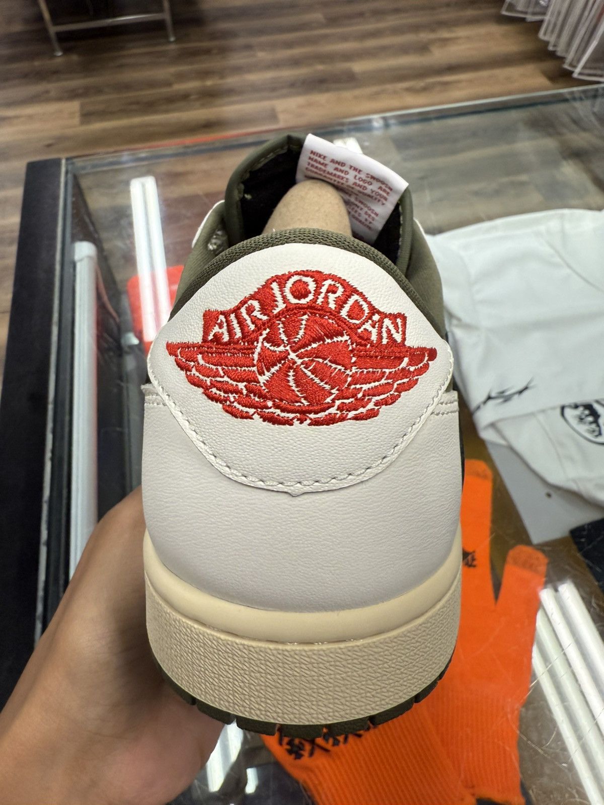 Nike Travis Scott x Air Jordan Low OG SP ‘Medium Olive’ Size US 10 / EU 43 - 7 Thumbnail
