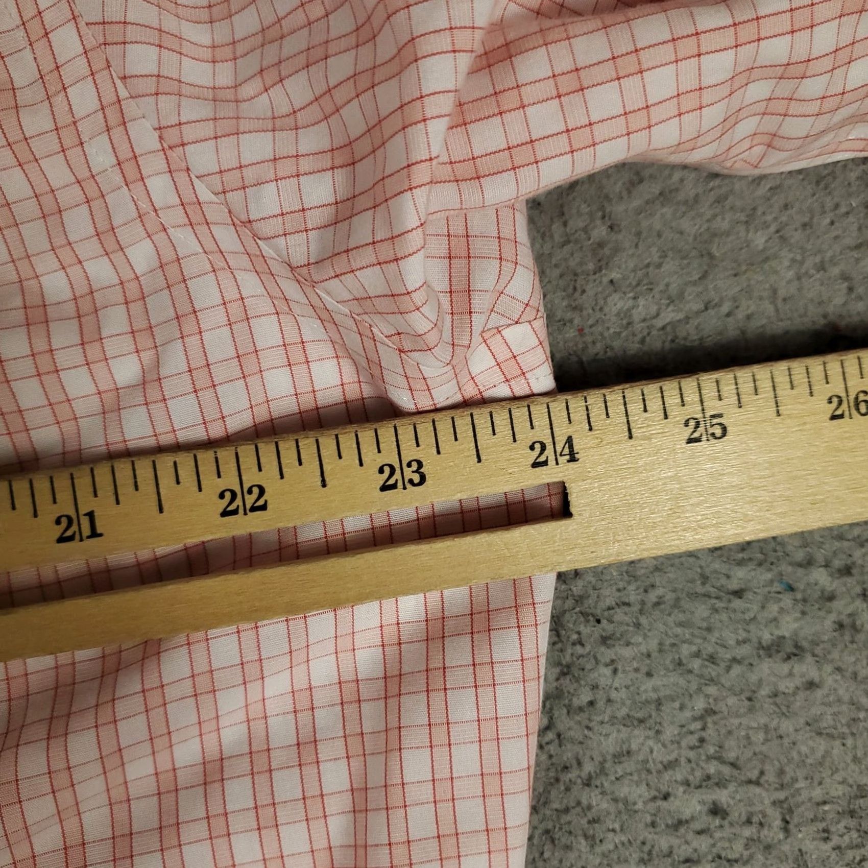 Brooks Brothers Brooks Brothers Shirt Mens 16.5 Orange Plaid Dress Button Up Long Sleeve Slim Cuff Barrel Non-Iron Pockets Regular Size 46R - 6 Thumbnail