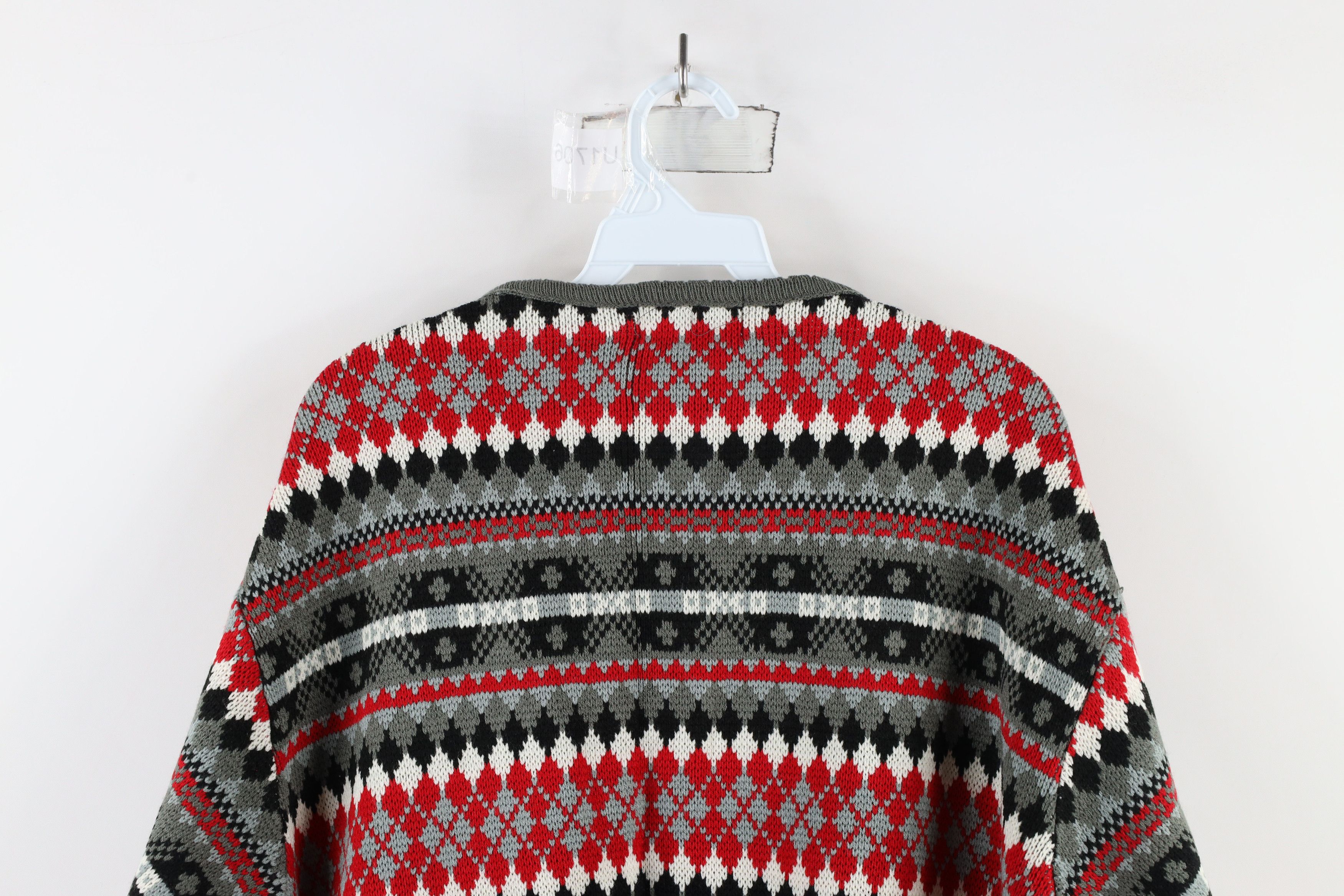 Vintage Vintage 90s Streetwear Knit Button Cardigan Sweater Acrylic Size XL / US 12-14 / IT 48-50 - 9 Thumbnail
