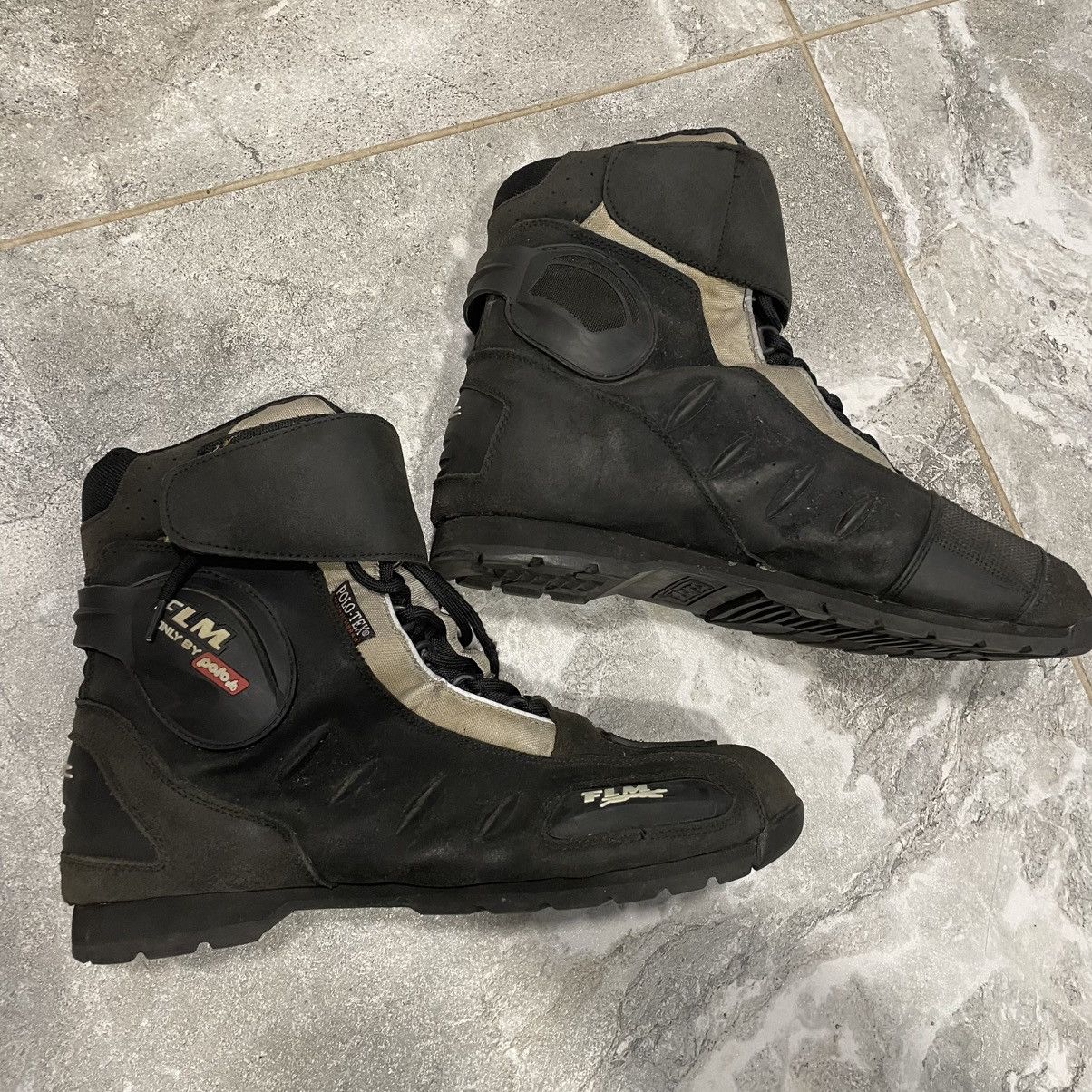 Other 46 Moto boots Black Motorcycle Shoes racing nascar cyber Size US 12.5 / EU 45-46 - 2 Thumbnail