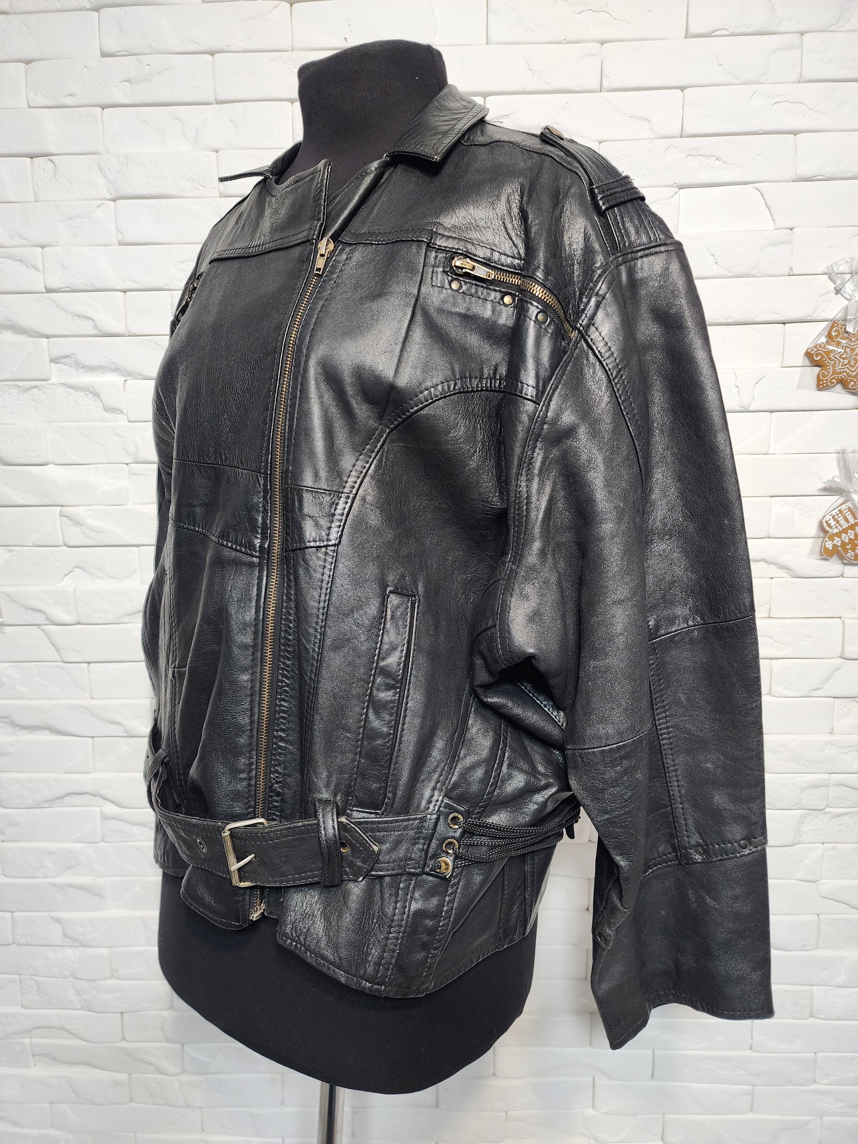 Sports Specialties Women's Leather Biker Jacket: Tough Moto Rocker Outfit Size XXL / US 16-18 / IT 52-54 - 2 Thumbnail