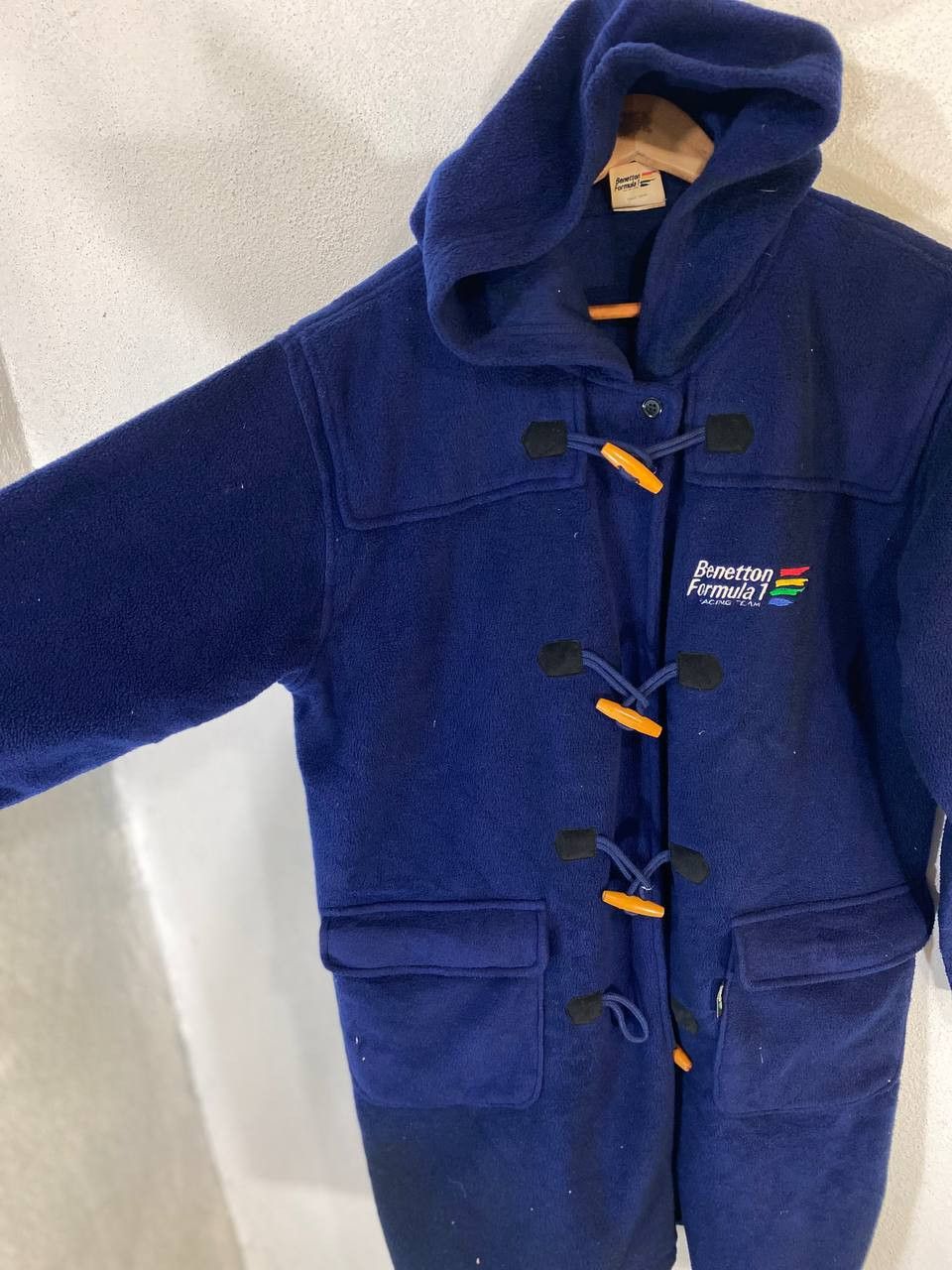 Benetton benetton formula one long wool jacket nice design` Size US L / EU 52-54 / 3 - 7 Thumbnail