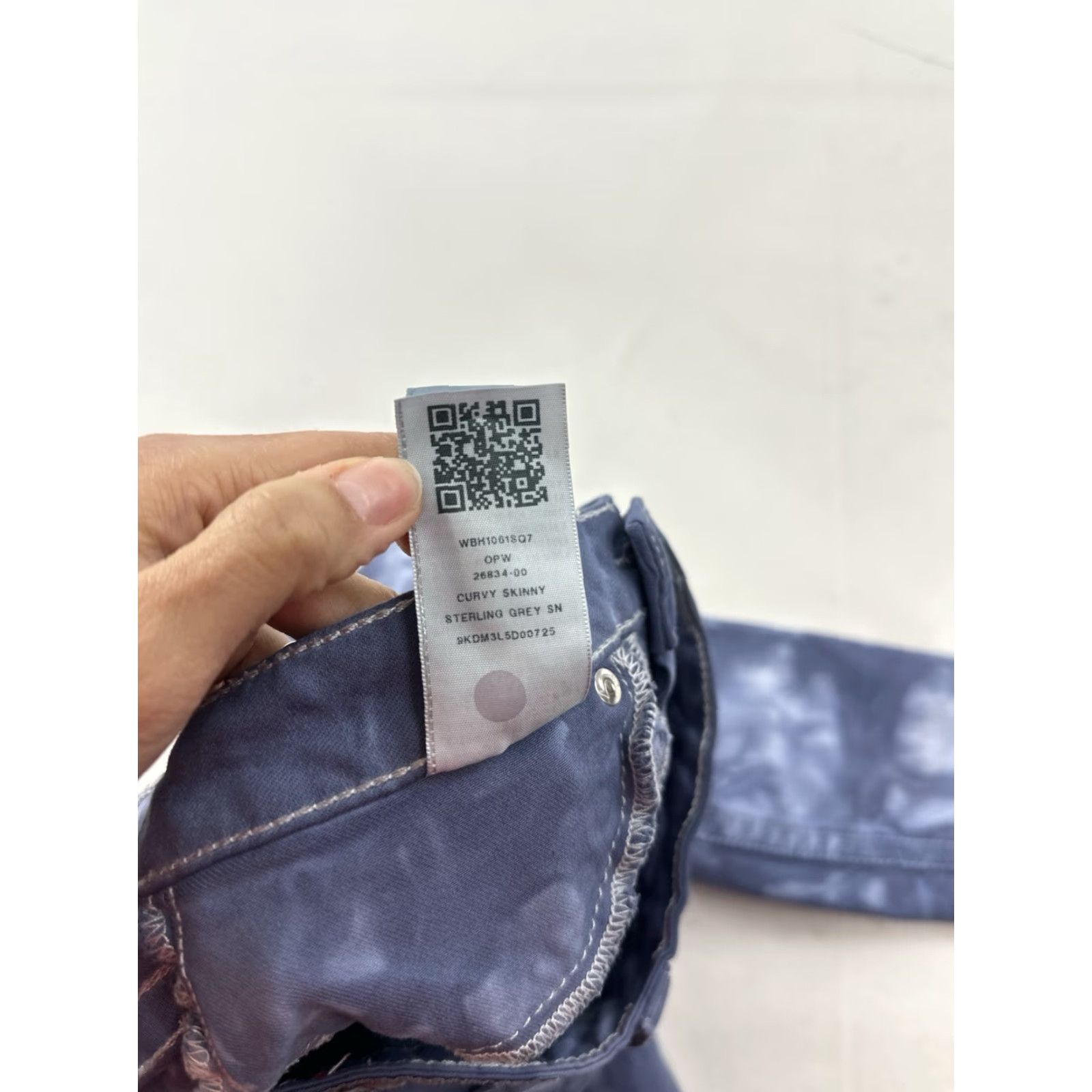 True Religion True Religion Jeans Women’s 27 Blue Tie Dye Indigo Skinny Jeans Stretch High Rise Slim Fit Capable Zip Button Closure Denim Shirt? Size 28" / US 6 / IT 42 - 5 Thumbnail
