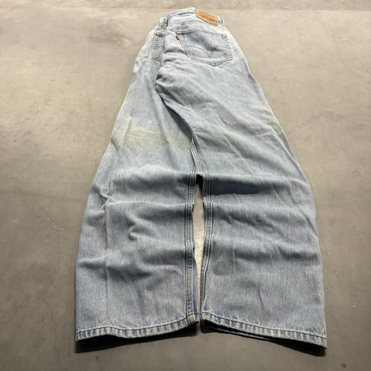Levi's Crazy Vintage Y2K/2000s Tall Levis Light Blue Wash Denim Jeans! Size US 36 / EU 52 - 4 Thumbnail