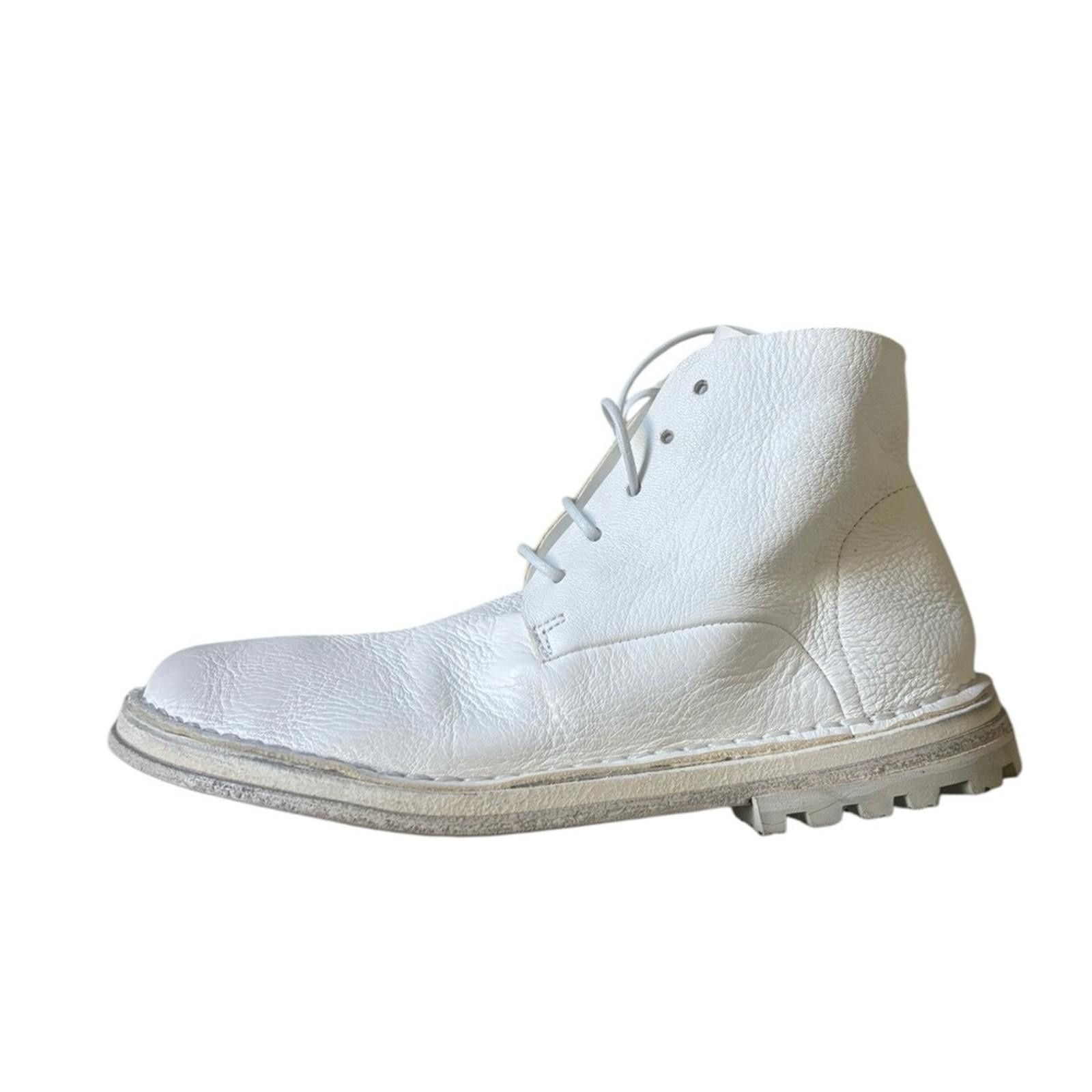 Marsell MARSÈLL Woman Calfskin Lace Up Ankle Boots White Size Size US 6 / IT 36 - 1 Thumbnail