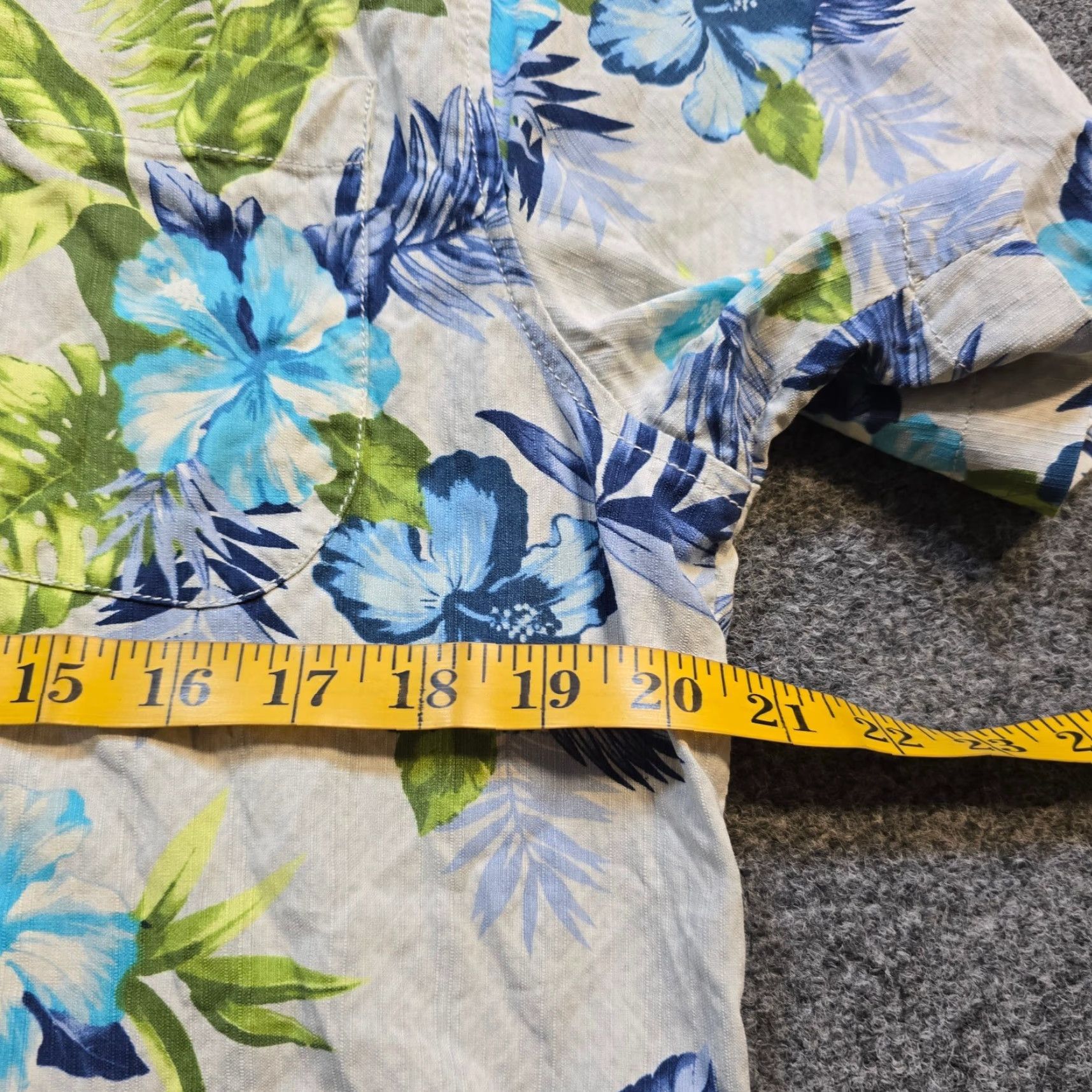 Tommy Bahama Tommy Bahama Shirt Men Medium Blue Floral Silk Button Short Sleeve Beach Aloha Classic Hawaiian Mens Size US M / EU 48-50 / 2 - 6 Thumbnail
