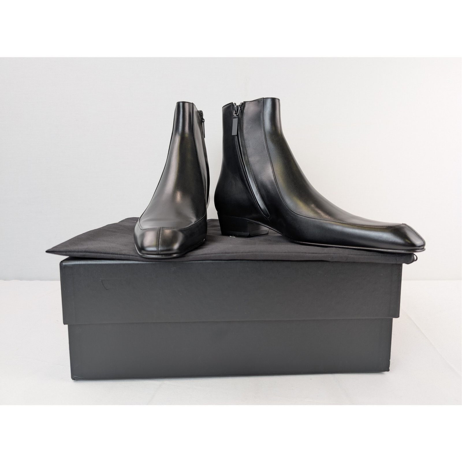 Saint Laurent Paris o1rshd1 Giza Calf Augustin 30 Booties Boots in Nero Size US 10 / EU 43 - 16 Thumbnail