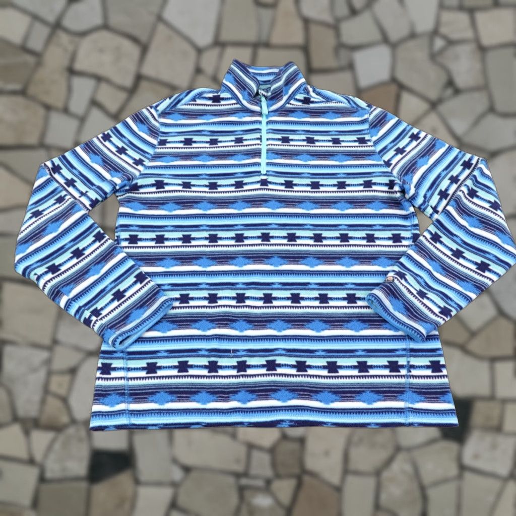 Chubbies Chubbies Sweater Mens Medium Blue Aztec Fleece Beach Club 1/4 Zip Pullover Size US M / EU 48-50 / 2 - 1 Thumbnail