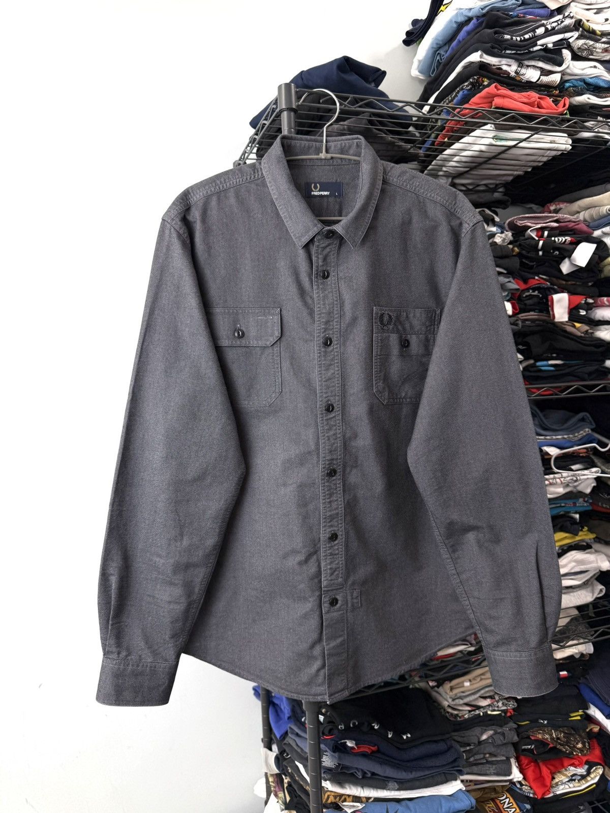 Fred Perry Fred Perry Heavy Shirt Jacket Size US L / EU 52-54 / 3 - 1 Thumbnail