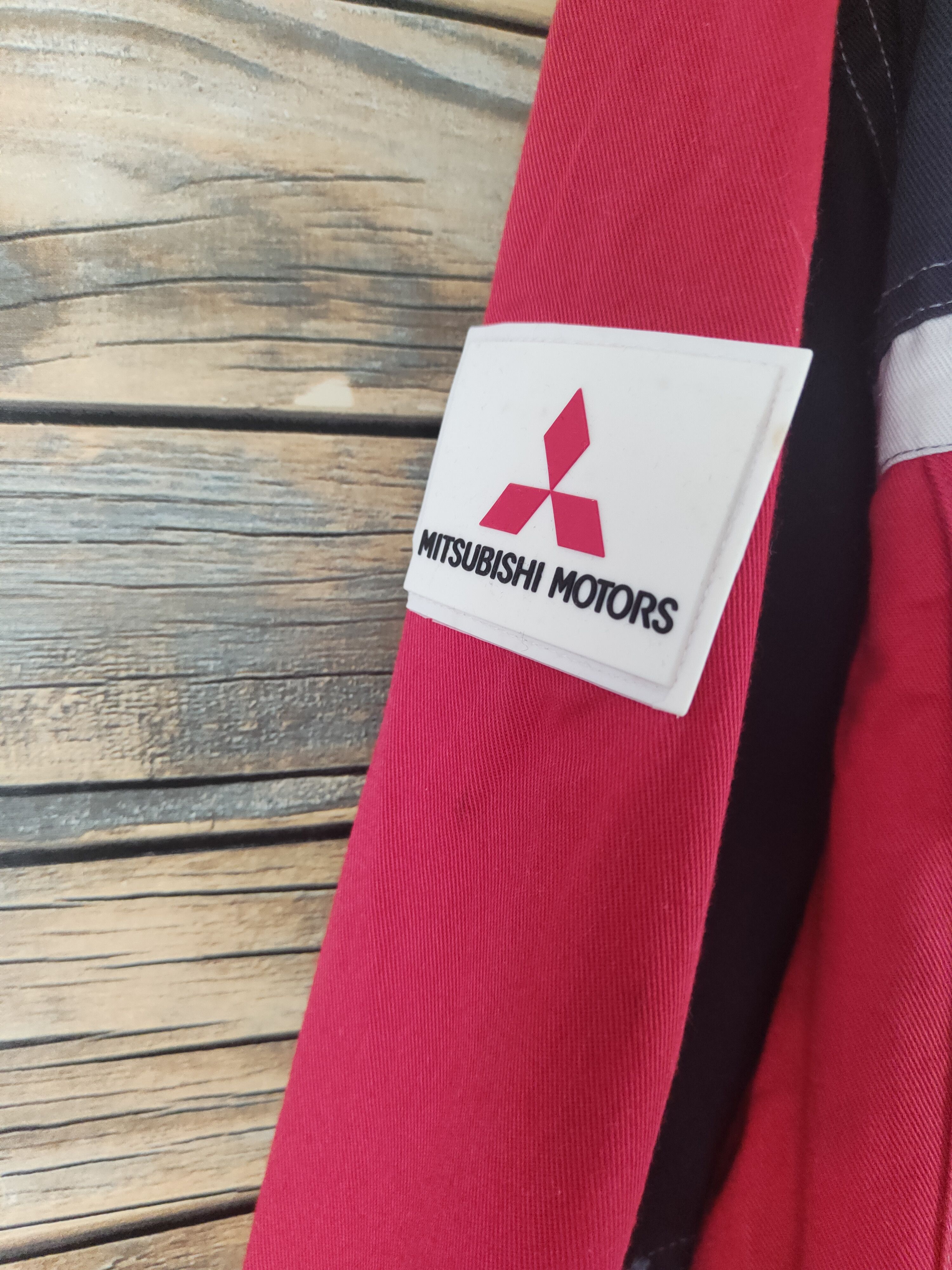Vintage DL Rally Art Red Mitsubishi Motors staff Coverall #46-201T Size US 34 / EU 50 - 4 Thumbnail