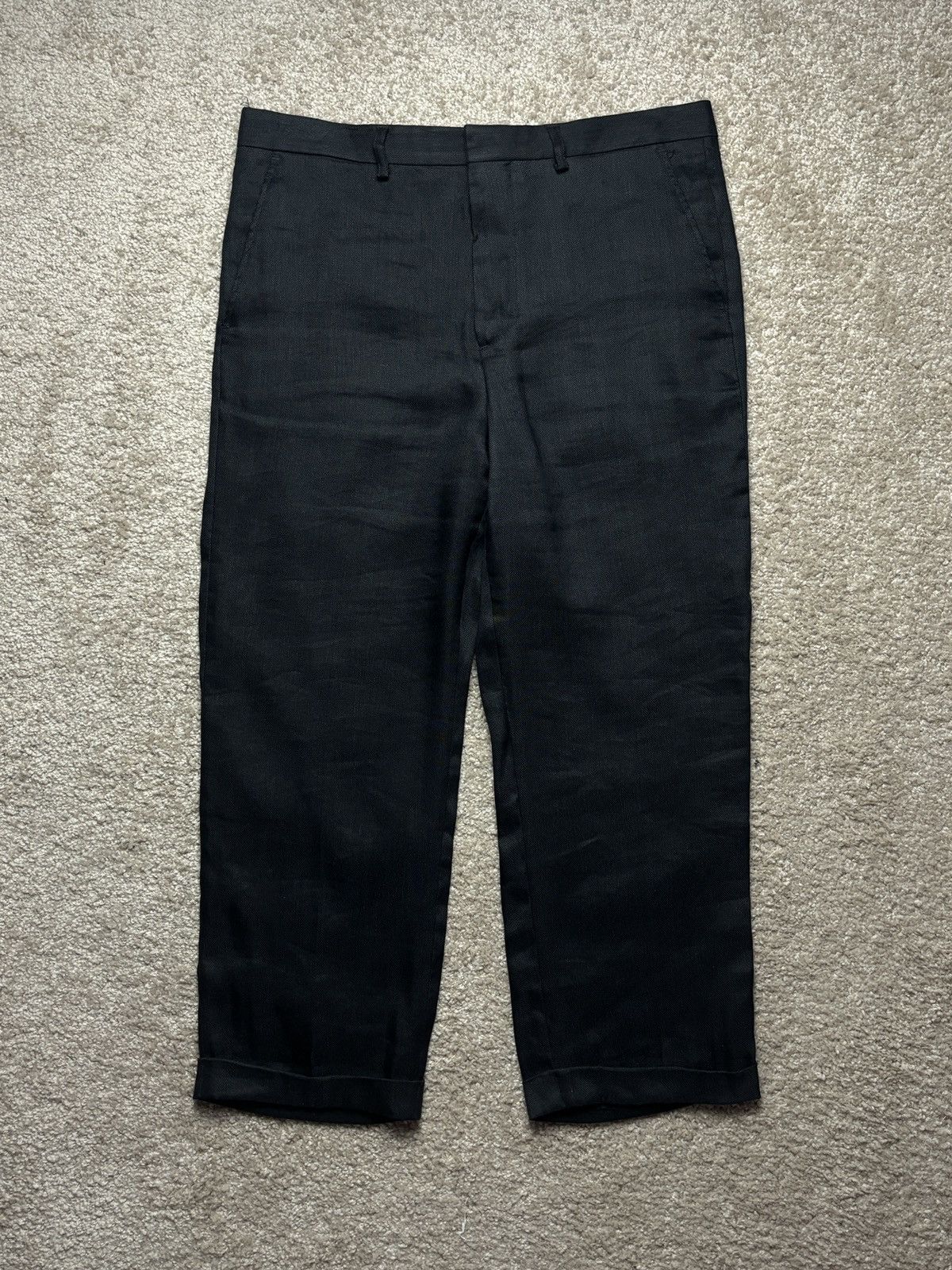 Jacquemus Jacquemus „le gadjo” black linen blend pants trousers Size US 34 / EU 50 - 2 Thumbnail