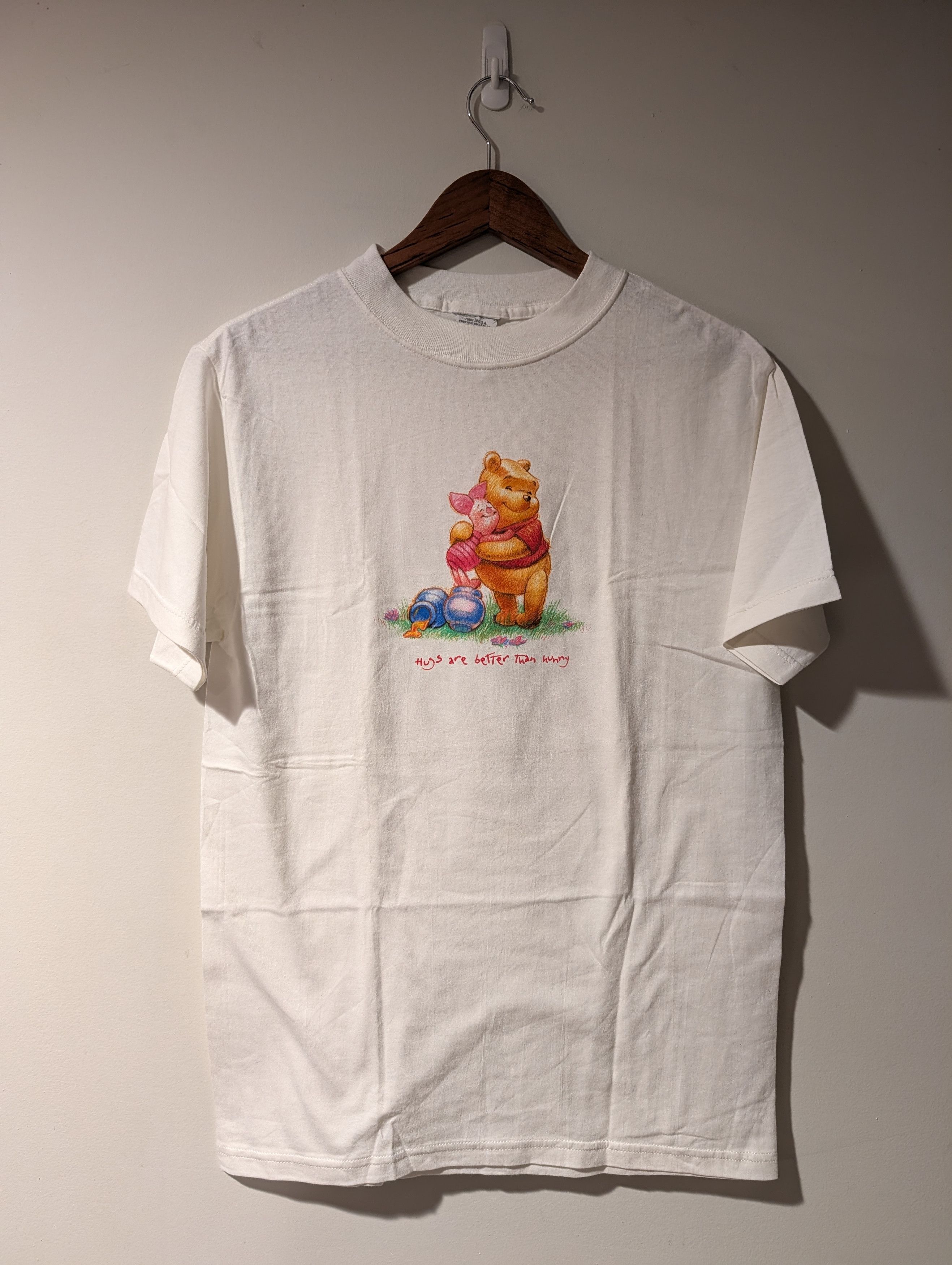 Disney Vintage Winnie the Pooh T-Shirt Mens Small Piglet Disney 90s Size US S / EU 44-46 / 1 - 1 Thumbnail