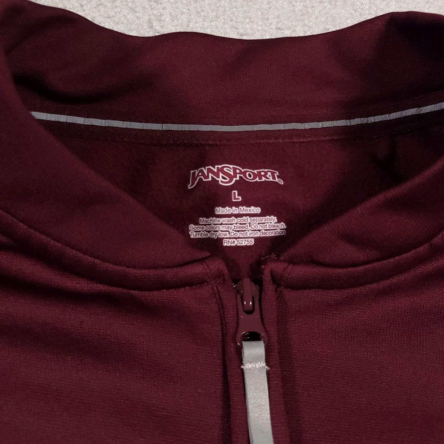 Jansport VINTAGE Jansport 1/4 Zip Pullover Sweatshirt Fleece Burgundy Mens L 90s Sweatshirt Size US M / EU 48-50 / 2 - 4 Thumbnail