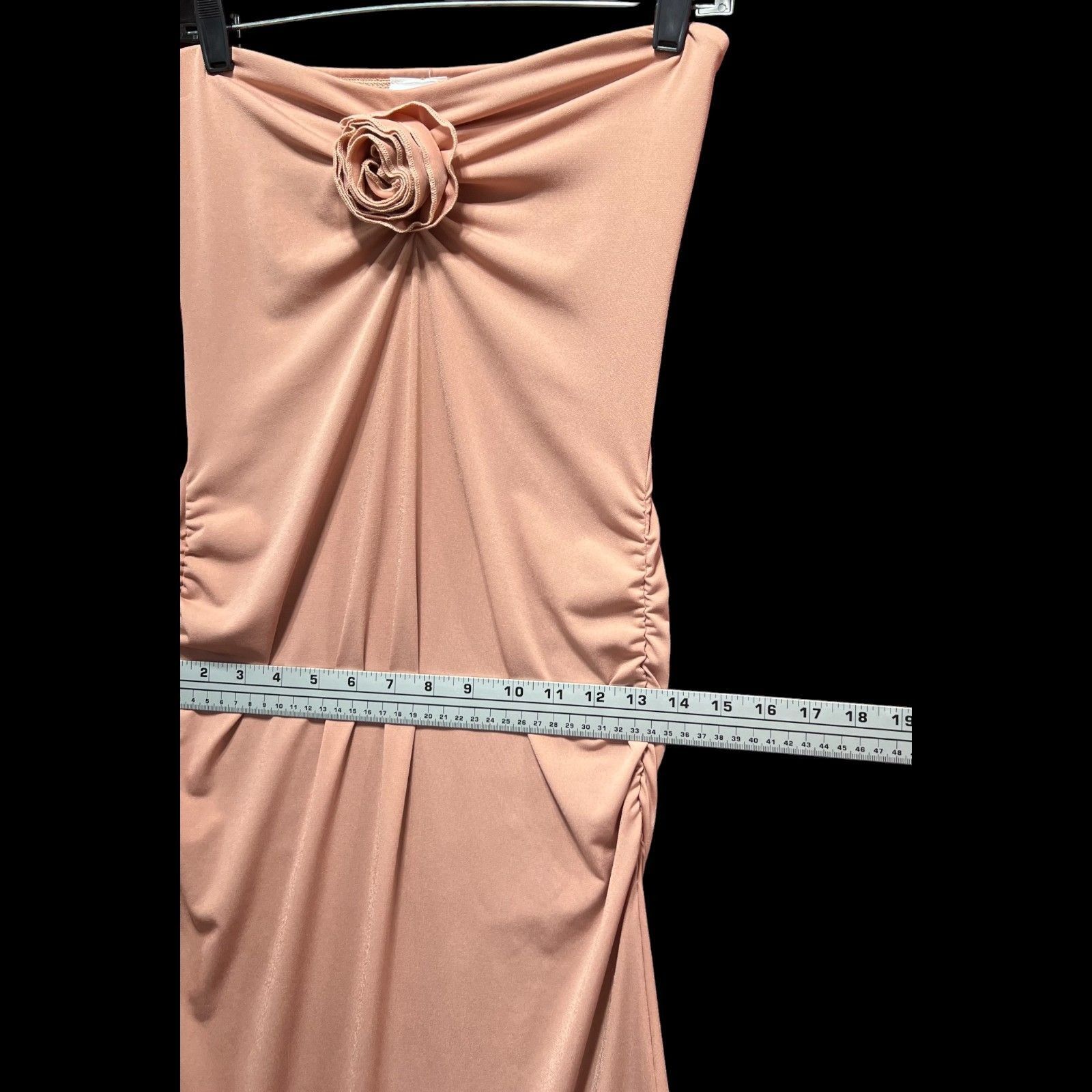 rue21 Rue 21 - Women's Pregnant Ruffled Asymmetrical Strapless Dre Size L / US 10 / IT 46 - 4 Thumbnail