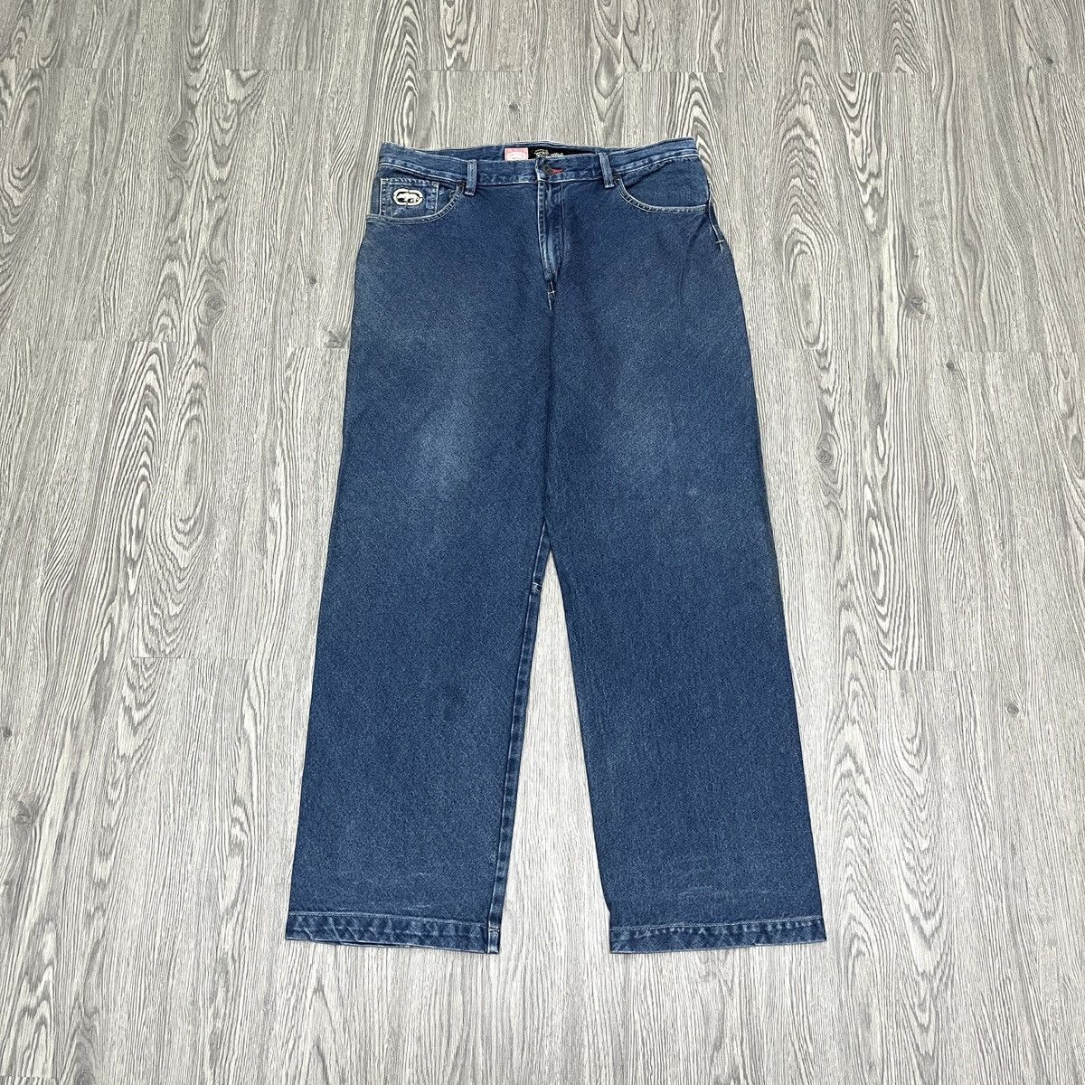 Ecko Unltd. Baggy Jeans Ecko Unltd Big Rhino Logo Denim 🟥 Size US 34 / EU 50 - 6 Thumbnail