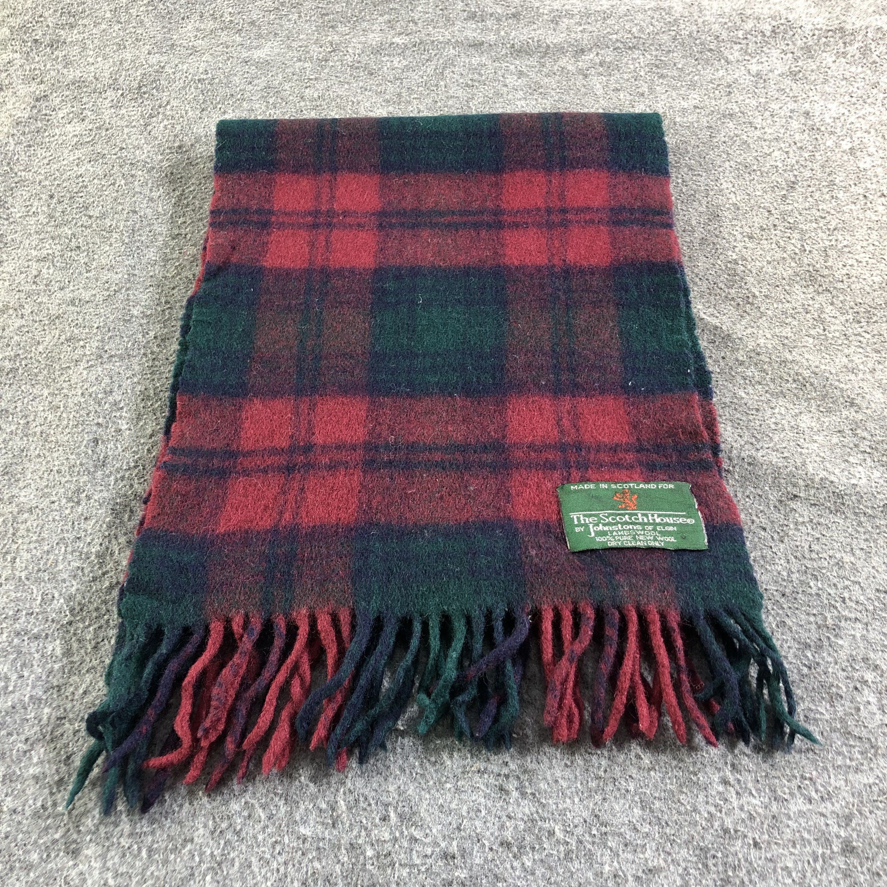 Johnstons Of Elgin Johnstons Of Elgin Tartan Wool Scarf Muffler V1825 Size ONE SIZE - 2 Thumbnail