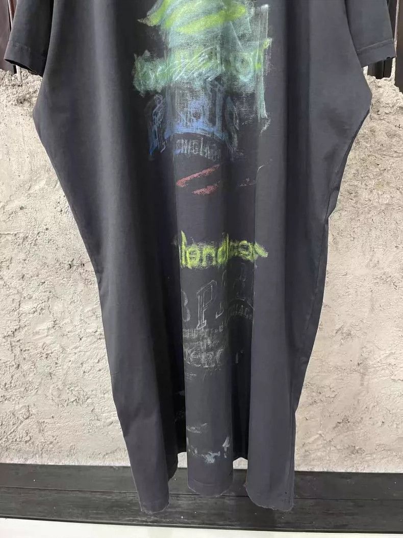 Balenciaga Balenciaga Graffiti Dress in Size S-2505 Size 35" - 4 Thumbnail