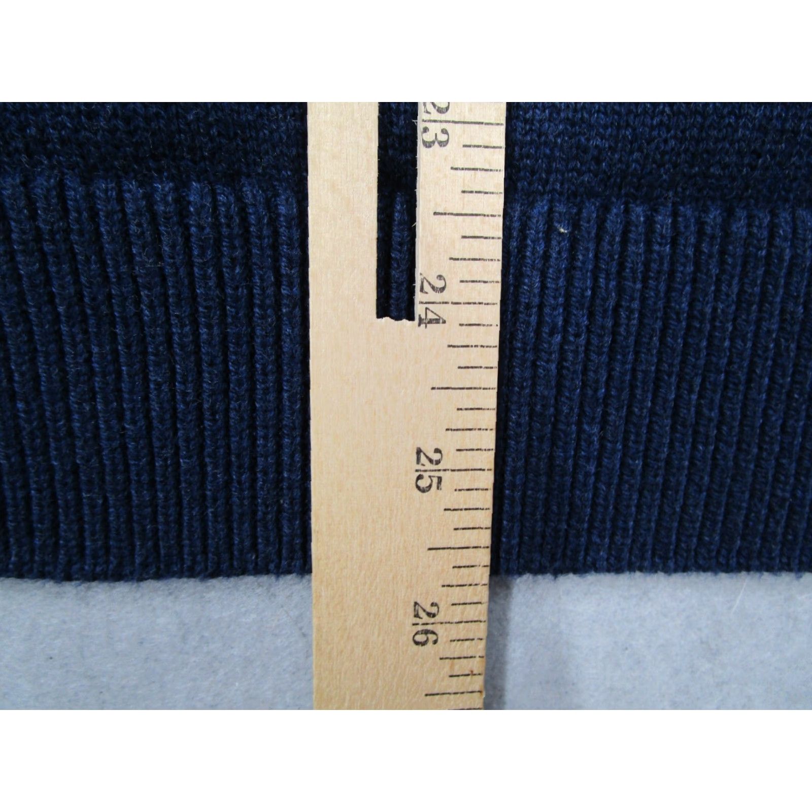 Vintage LL Bean Sweater Mens Large Blue 1/4 Zip Pullover Kangaroo Pocket Cotton Cashmere Blend Knit - Casual, Workwear, Travel - Regular Fit Mens Size US L / EU 52-54 / 3 - 6 Thumbnail