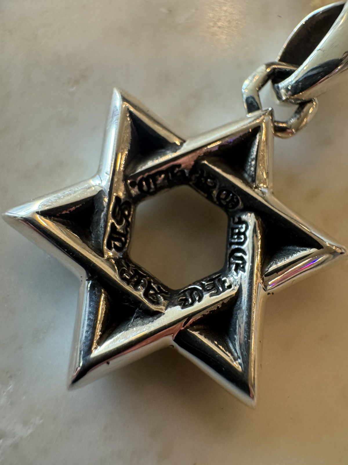 Chrome Hearts Chrome Hearts Sterling Silver Star of David Charm Pendant Size ONE SIZE - 2 Thumbnail