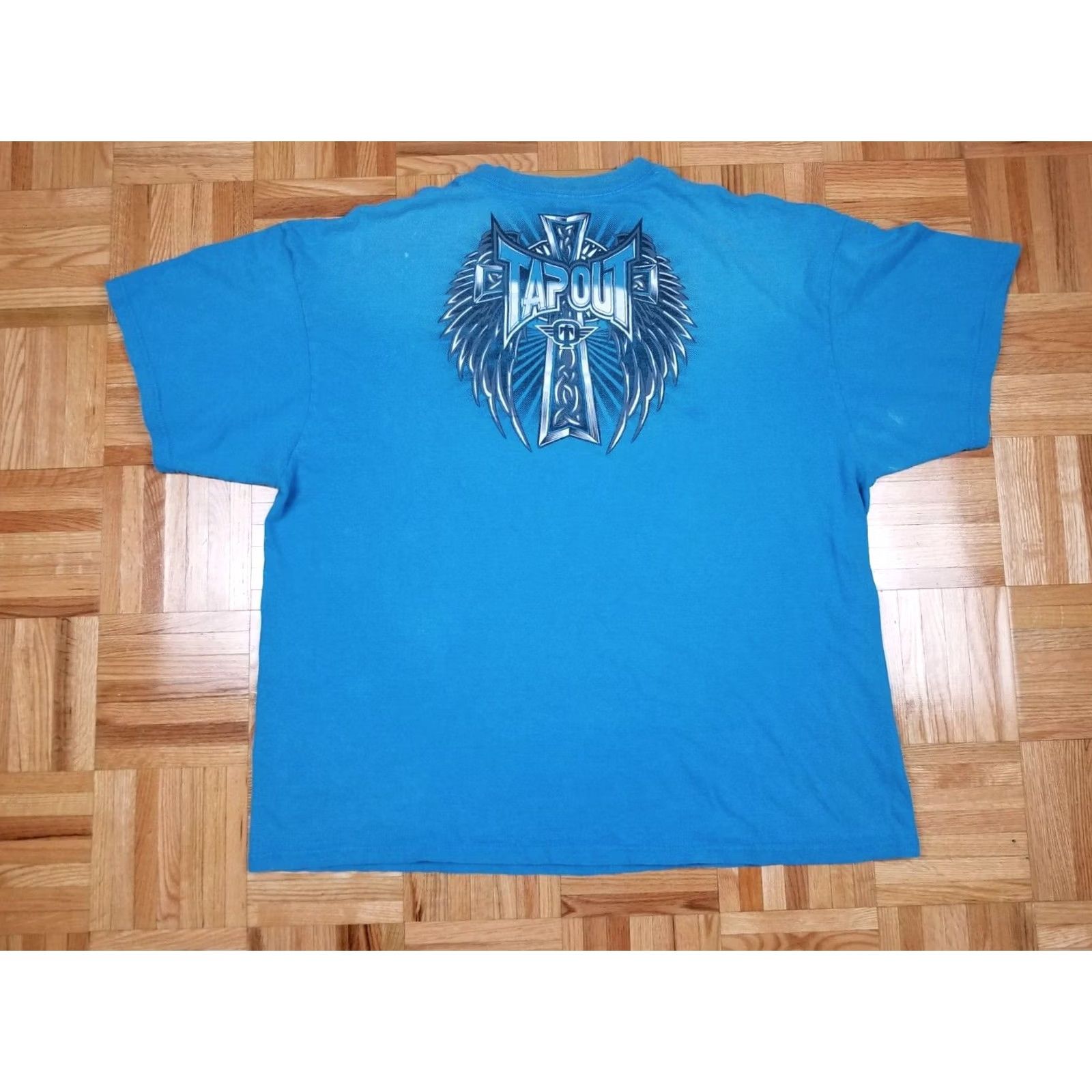 Tapout VINTAGE Tapout MMA UFC MARTIAL ARTS T-SHIRT 2XL Navy Short Sleeve Round Neck Men Shirt Retro Size US XXL / EU 58 / 5 - 4 Thumbnail