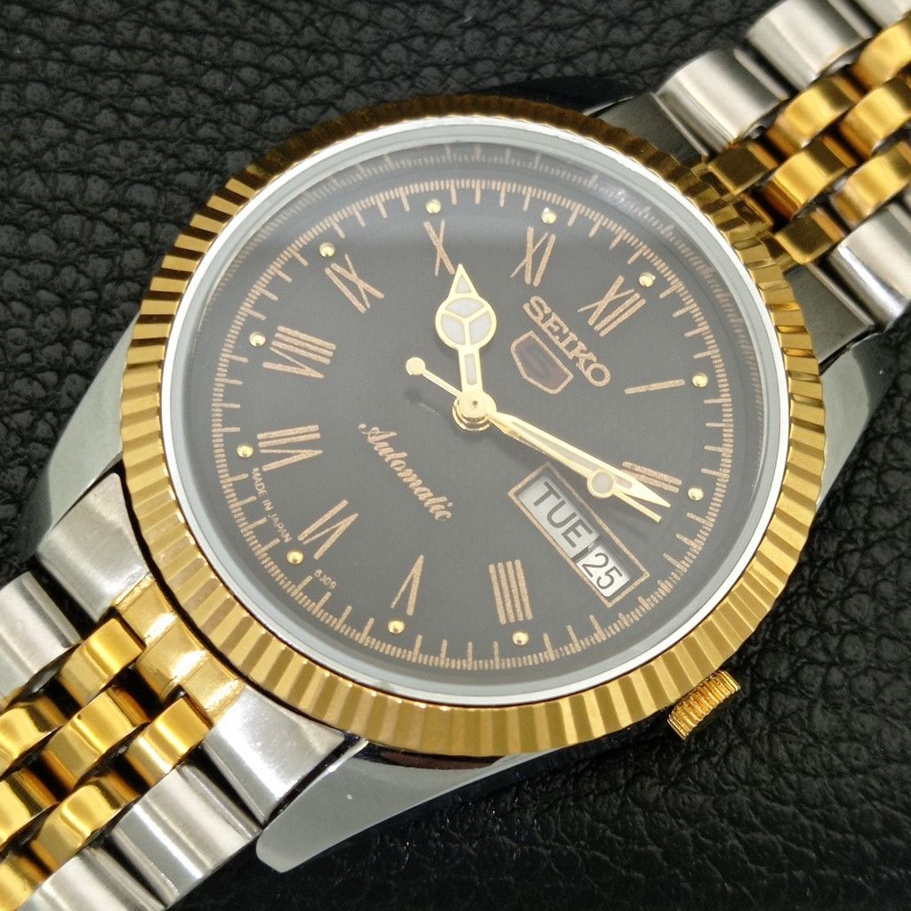 Seiko REFURBISHED VINTAGE SEIKO 5 AUTO JAPAN MENS WATCH a443185 Size 36 - 6 Thumbnail