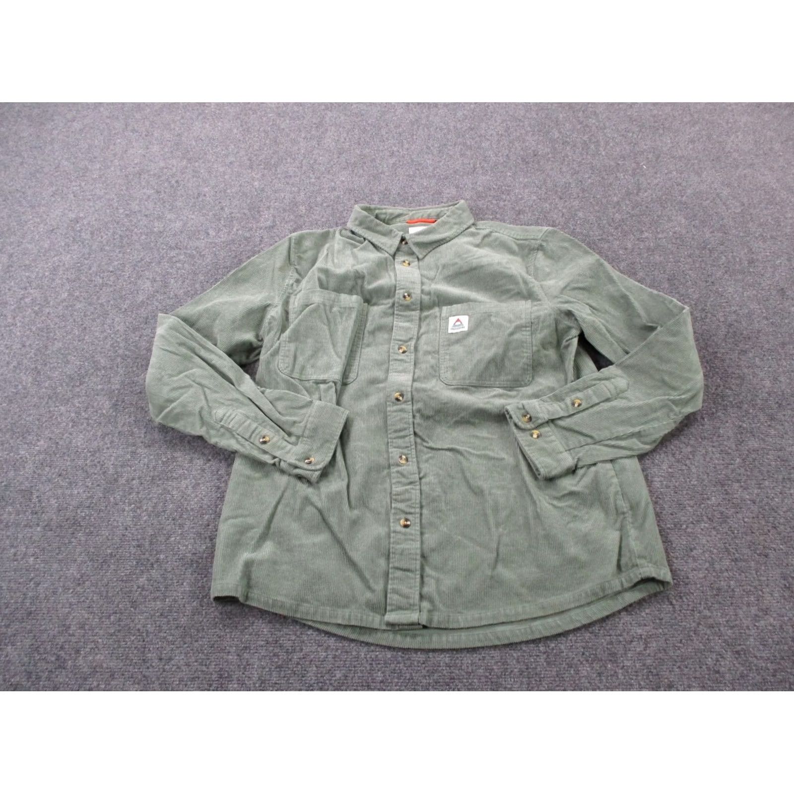 Vintage Passenger Shirt Mens L Green Corduroy Button-Up Casual Beach Summer Leather? Size US L / EU 52-54 / 3 - 3 Thumbnail