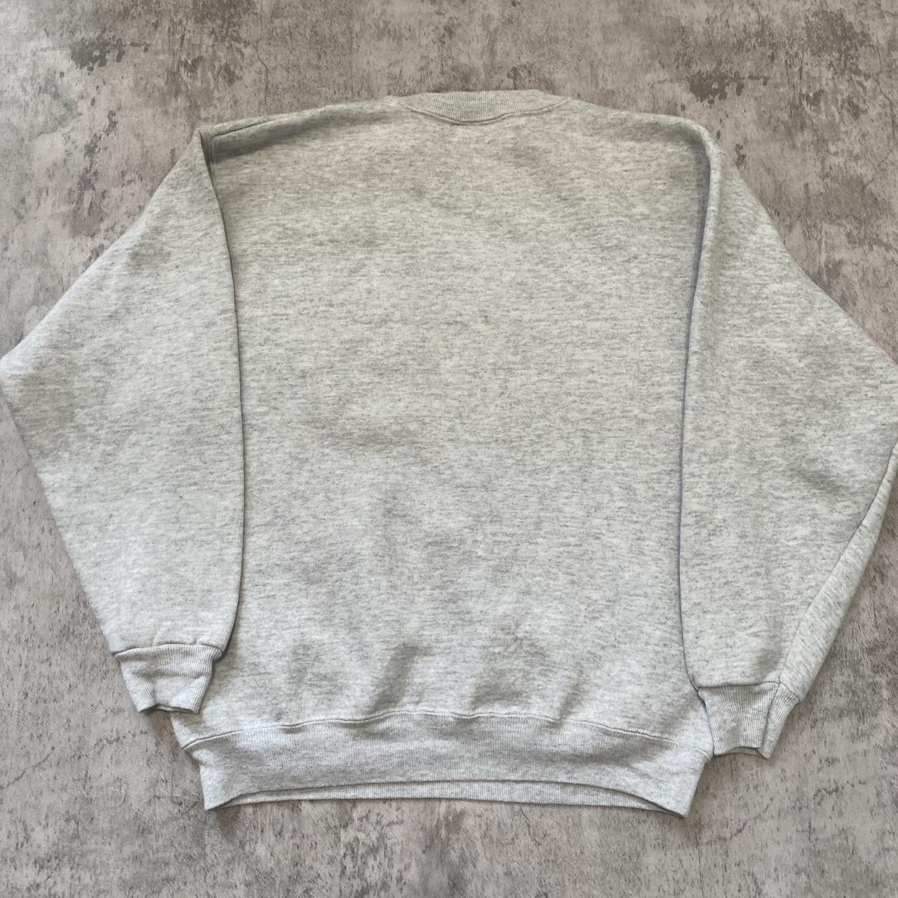 Hanes 90s Vintage Boxy Grey Hanes crewneck sweatshirt Size US L / EU 52-54 / 3 - 3 Thumbnail