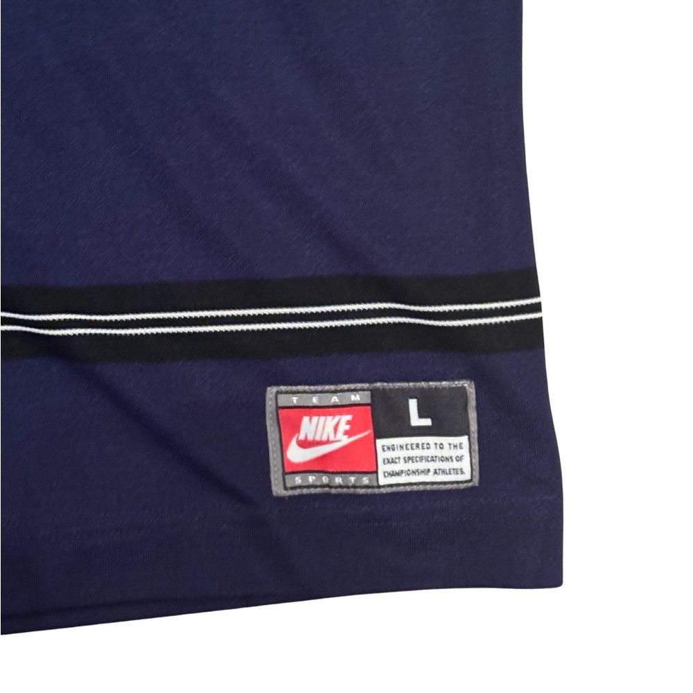 Nike Nike RARE Y2K Navy Striped Shirt Size US L / EU 52-54 / 3 - 4 Thumbnail
