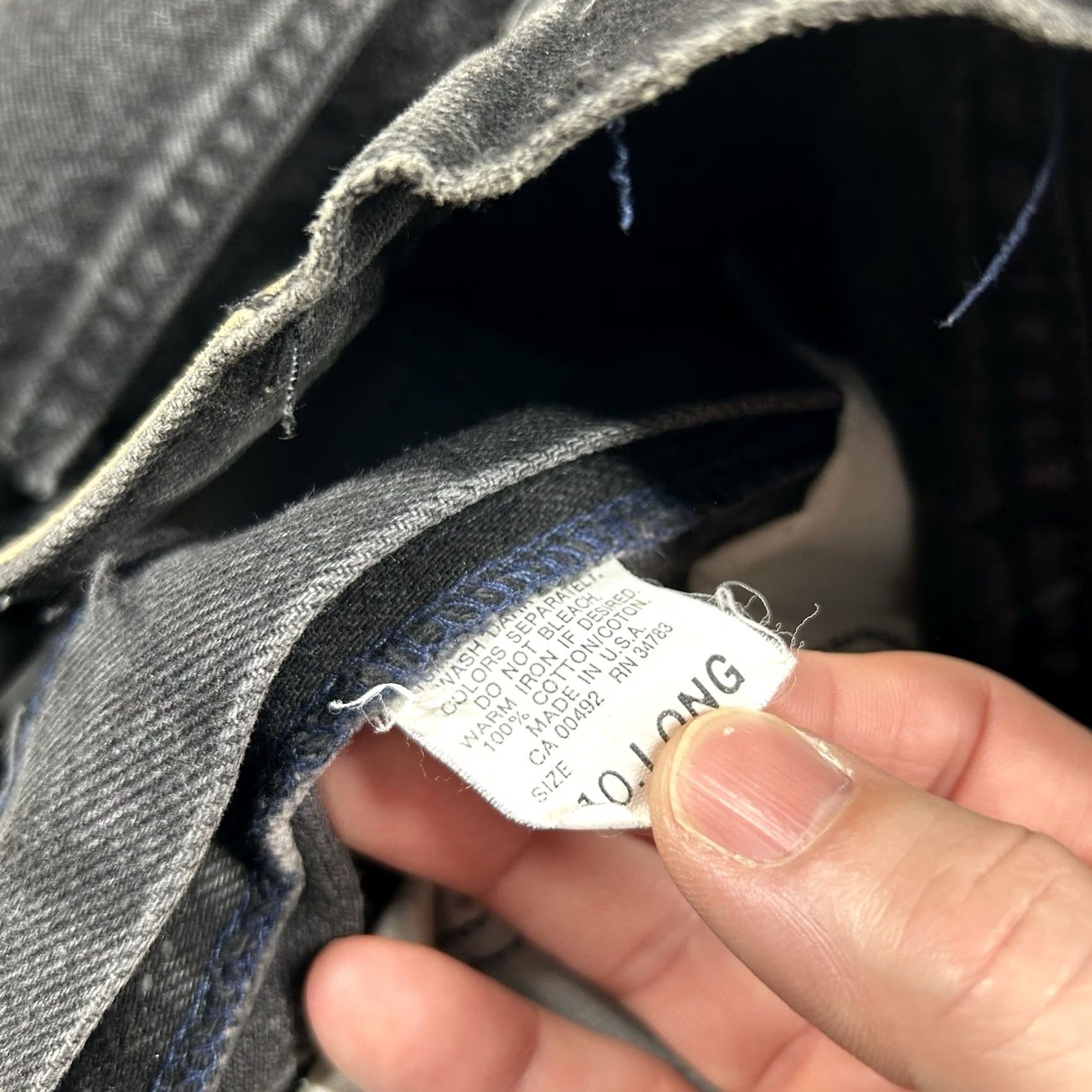 Lee VINTAGE Lee Jeans Womens 10L Tall 27x33 Mom High Rise Taper 90s Charcoal USA Jeans Mens Womens Girls Boys Size 32" / US 10 / IT 46 - 5 Thumbnail