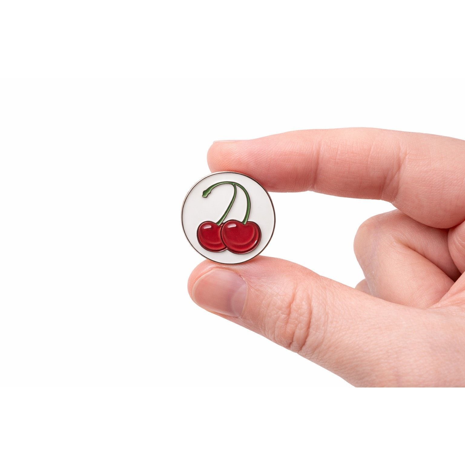 Other Cherry Enamel Pin – Red Cherries Fruit Lapel Pin Badge Size ONE SIZE - 2 Thumbnail