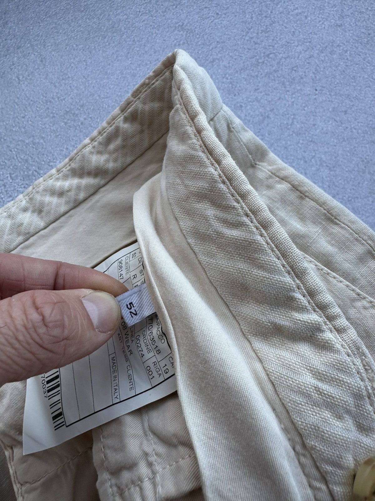 Boglioli Vintage Boglioli Beige Straight Linen Pants Size US 32 / EU 48 - 5 Thumbnail