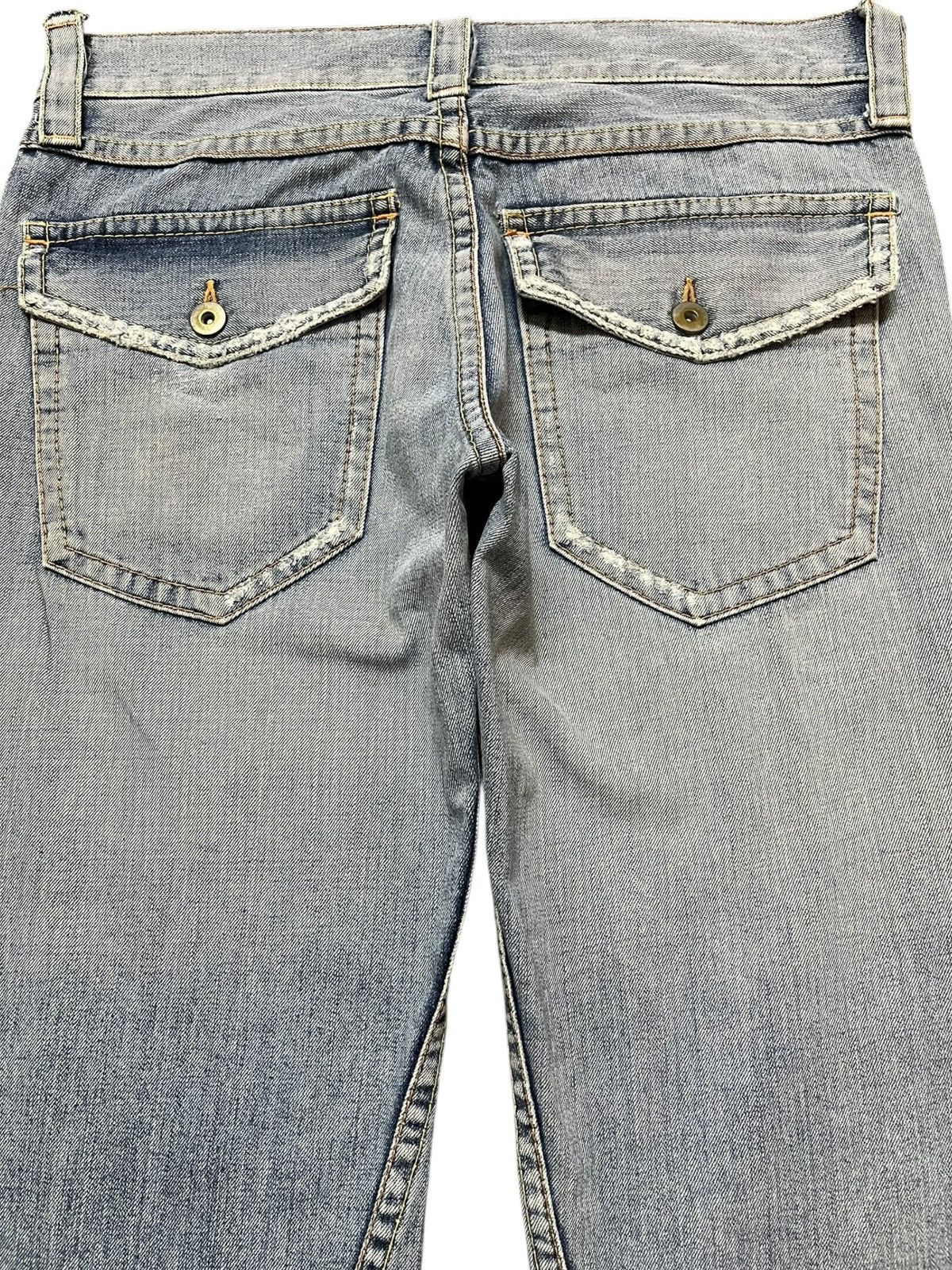Japanese Brand Vintage Japanese Brand Flare Non-Alignment Faded Denim Size US 35 - 6 Thumbnail