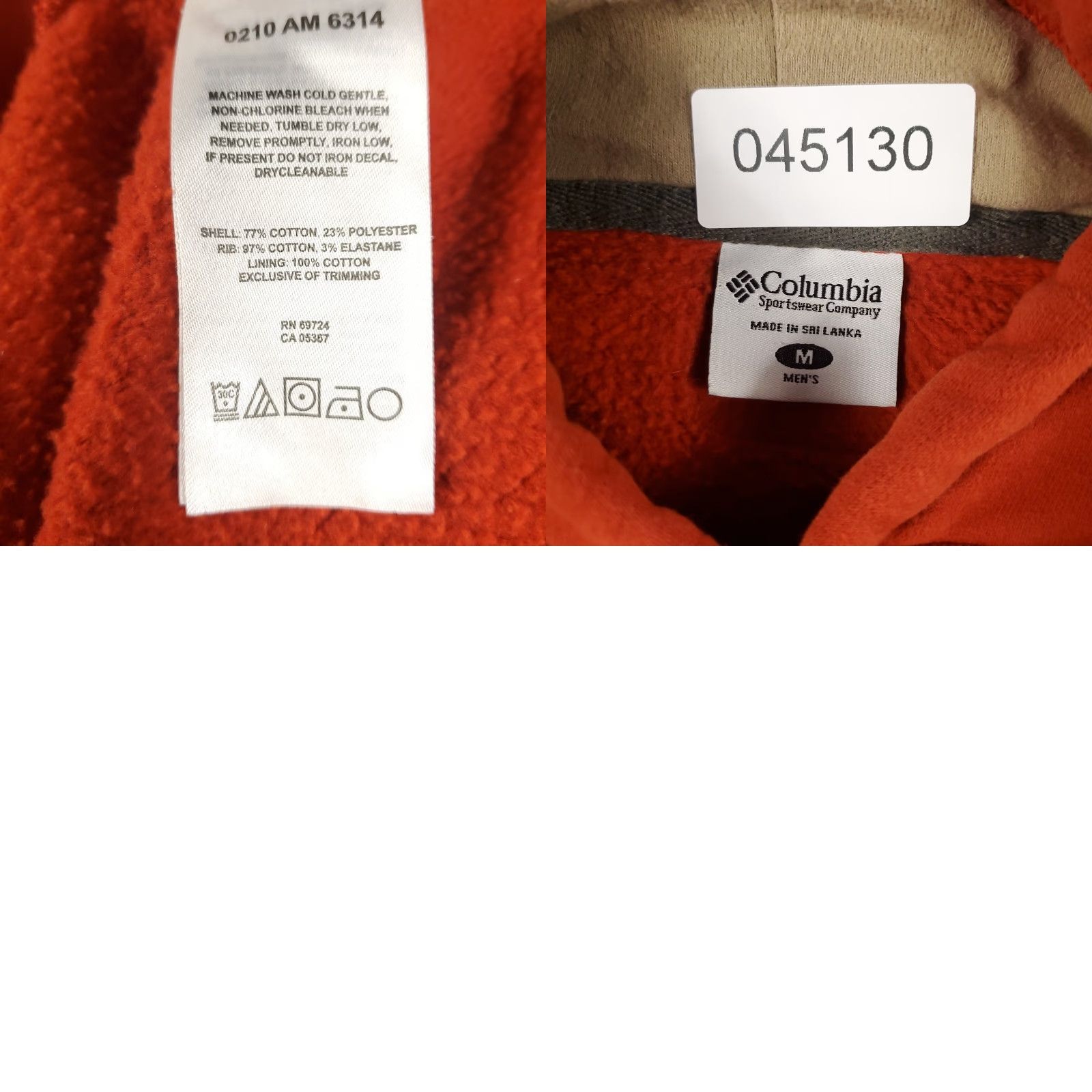 Vintage Columbia Hoodie Mens Medium Orange Pullover Sweatshirt Mock Neck Hooded Logo Pockets All Seasons Sports Outdoor Casual Turtle? Size US M / EU 48-50 / 2 - 8 Thumbnail