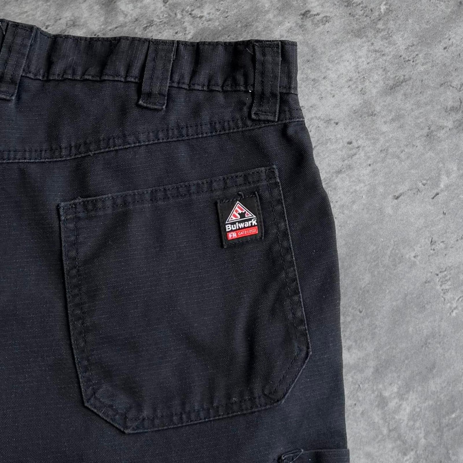 Bulwark × Carhartt × Vintage Vintage Y2K Carhartt Style Double Knee Black Carpenter Pants Size US 36 / EU 52 - 3 Thumbnail