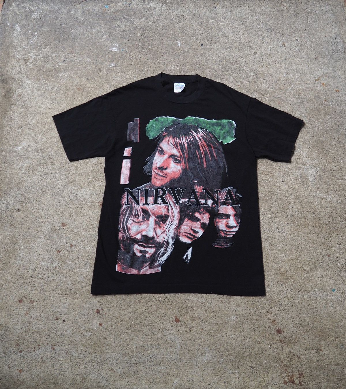 Vintage Vintage 90s Nirvana Bootleg Tee, Single Stitch – Size L Size US L / EU 52-54 / 3 - 1 Thumbnail