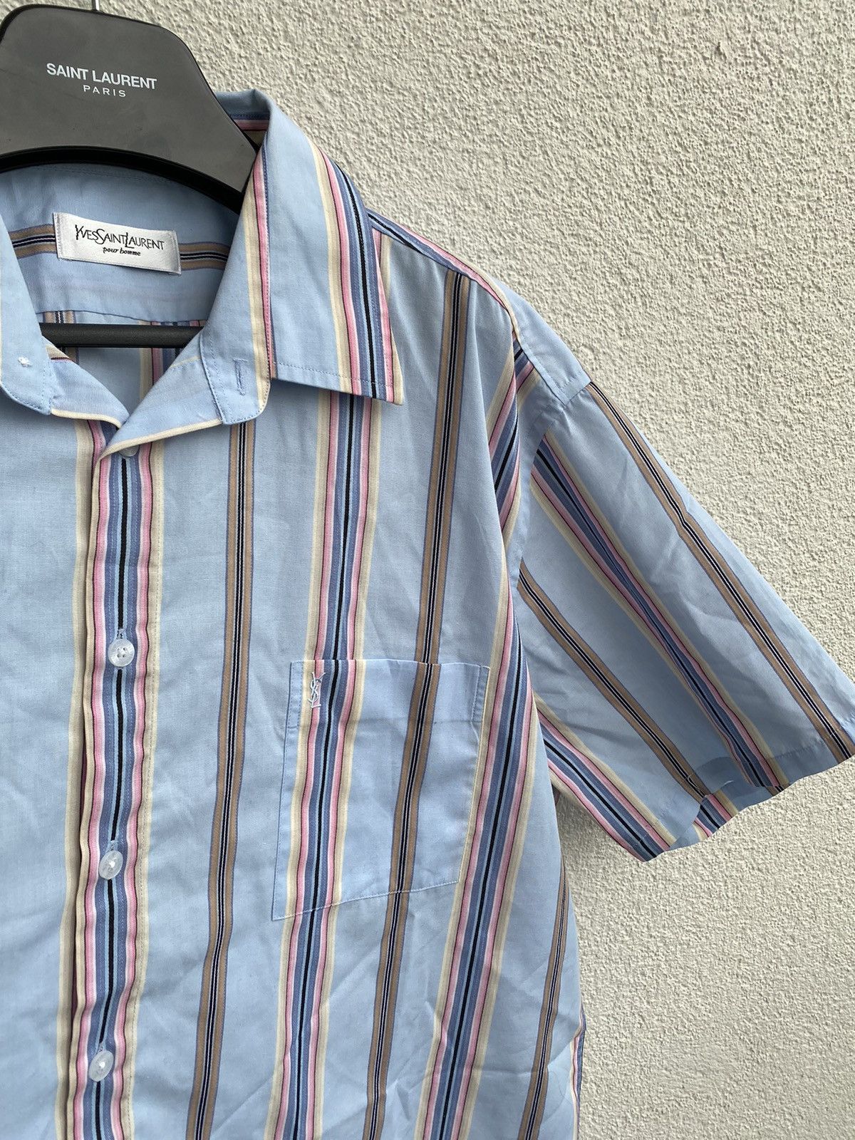 Yves Saint Laurent Multicolor YSL Shirt Summer Size US XXL / EU 58 / 5 - 3 Thumbnail