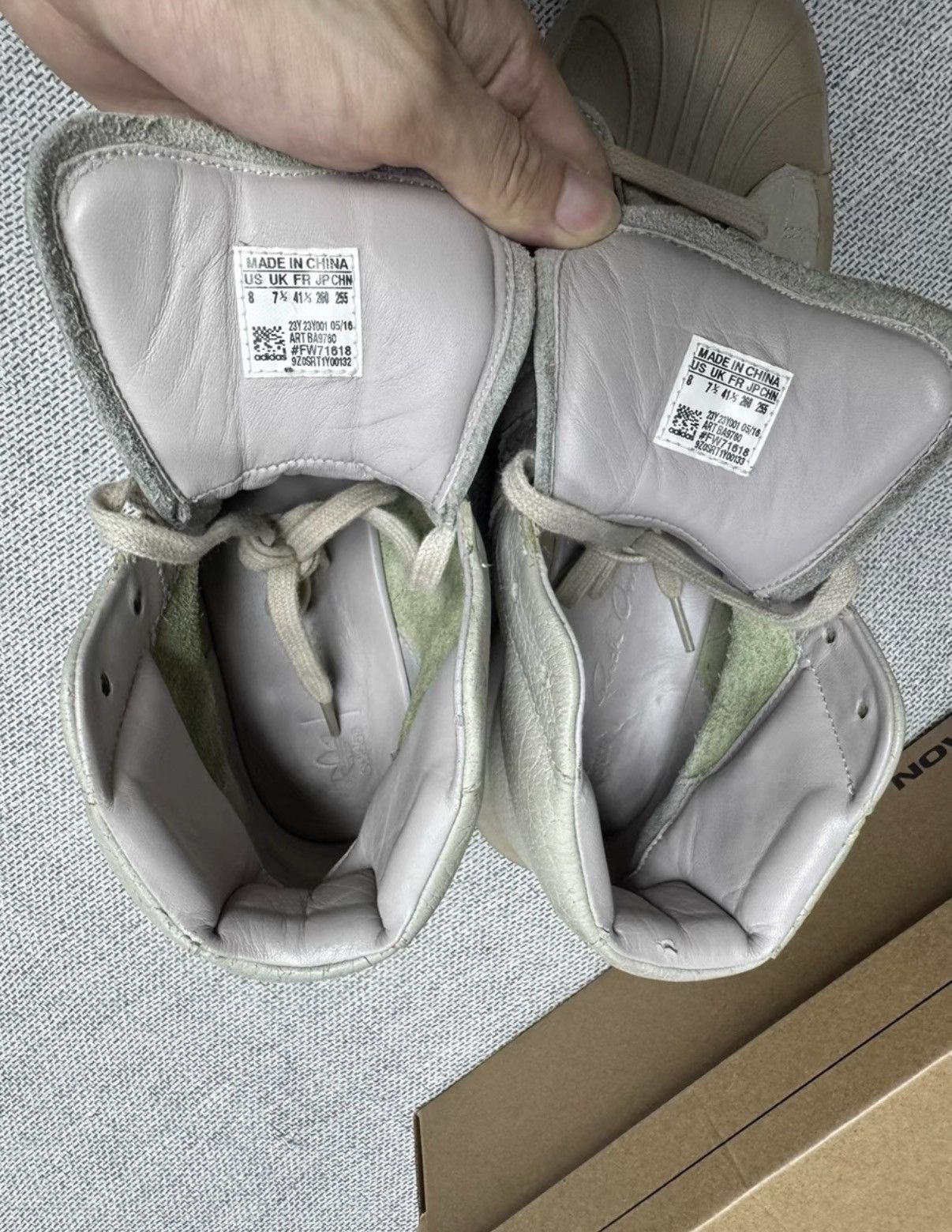 Adidas Adidas x Rick Owens Superstar High K37 Size US 8 / EU 41 - 2 Thumbnail