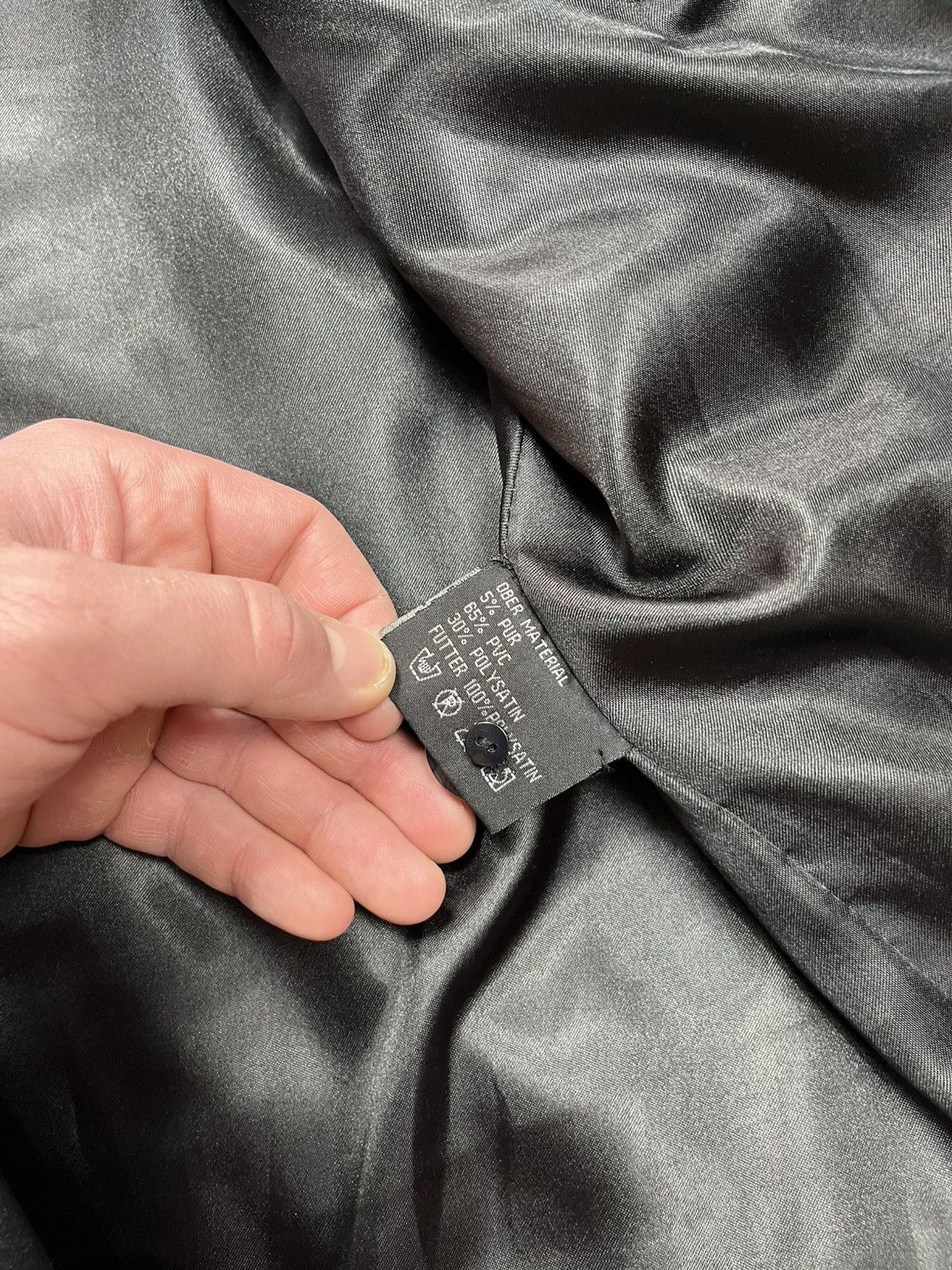 Other Vintage Black Faux Leather Jacket XL Button Up 90s Size US XL / EU 56 / 4 - 8 Thumbnail