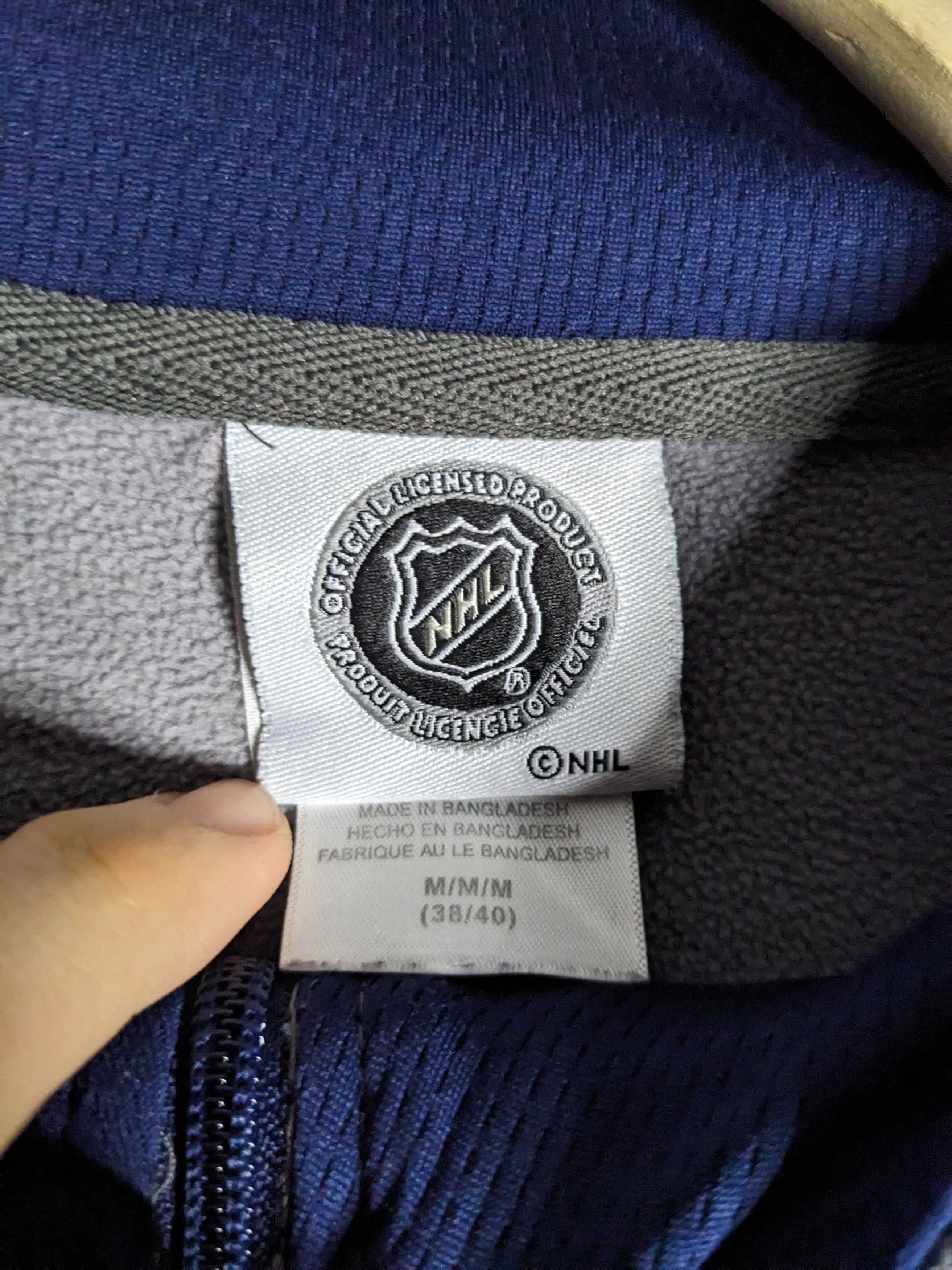 NHL VTG Toronto Maple Leafs Quarter Zip Sweater Medium Y2K NHL Size US M / EU 48-50 / 2 - 4 Thumbnail