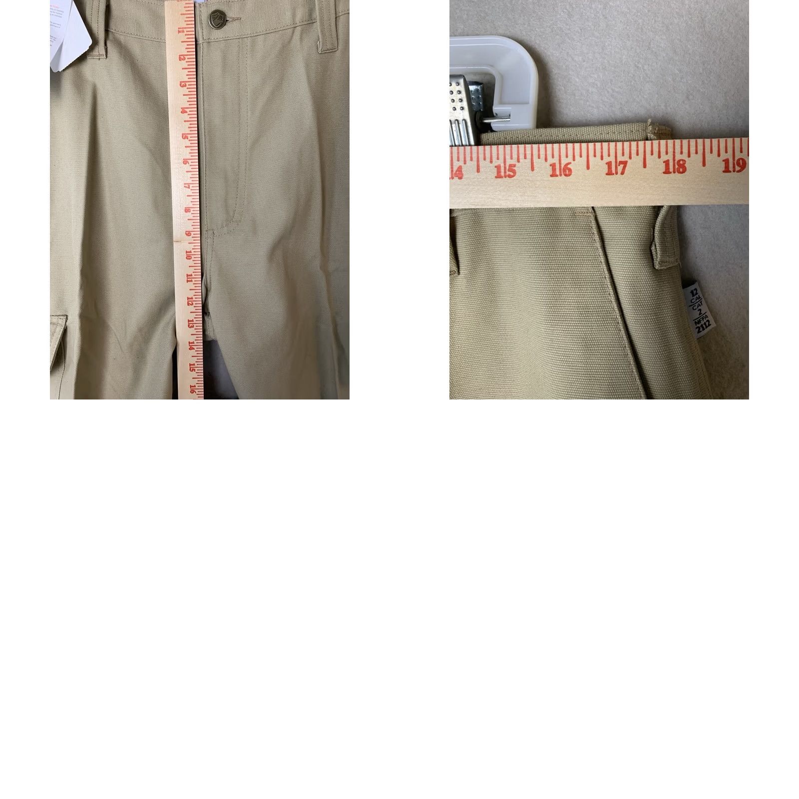 Vintage Tyndale Pants Mens 36x29 Beige FR Flame-Resistant Cargo 12Cal CAT2 NFPA 2112 USA Size US 36 / EU 52 - 8 Thumbnail