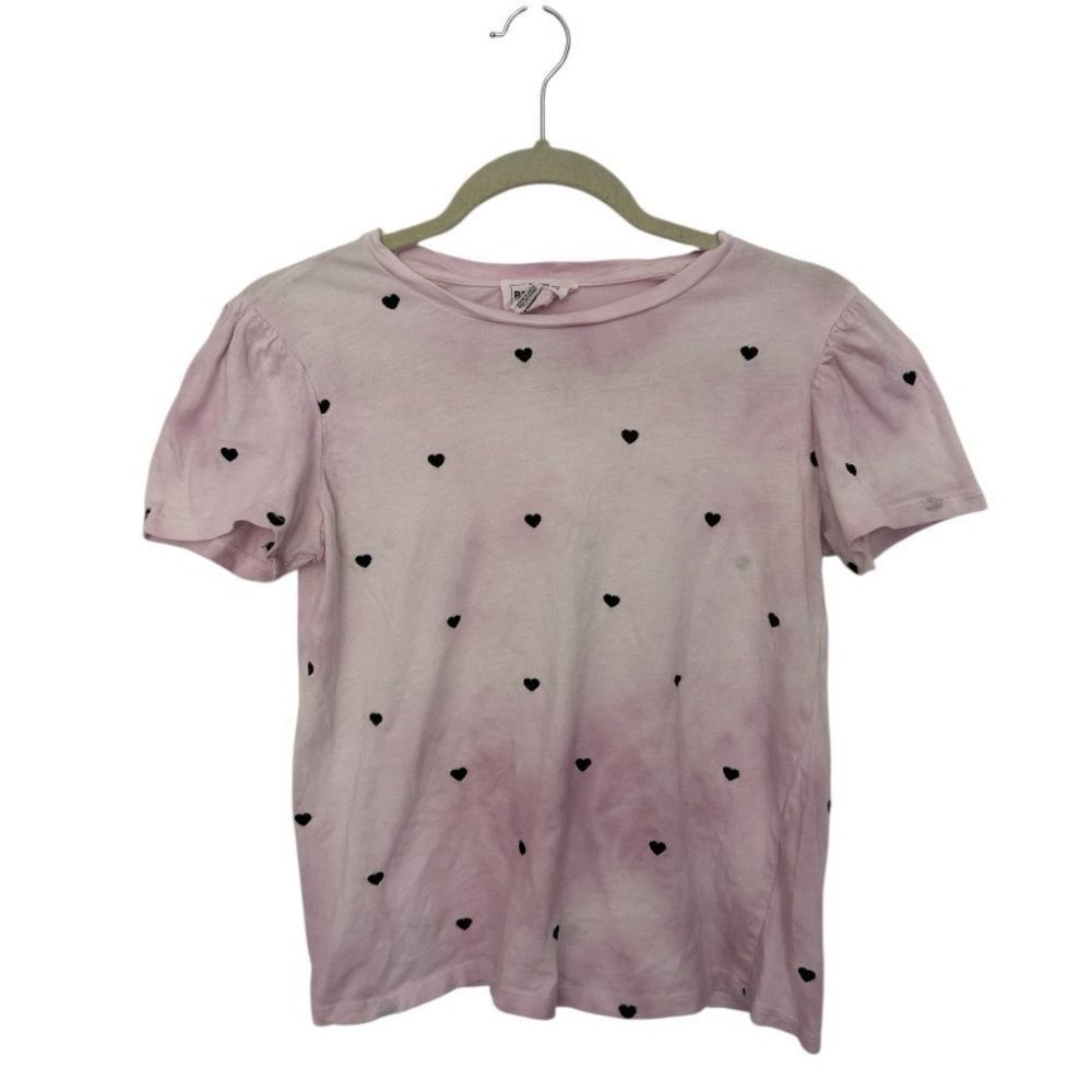 Other For The Republic Pink Tie-Dye Heart Print Puff Sleeve Tee Wo Size M / US 6-8 / IT 42-44 - 3 Thumbnail