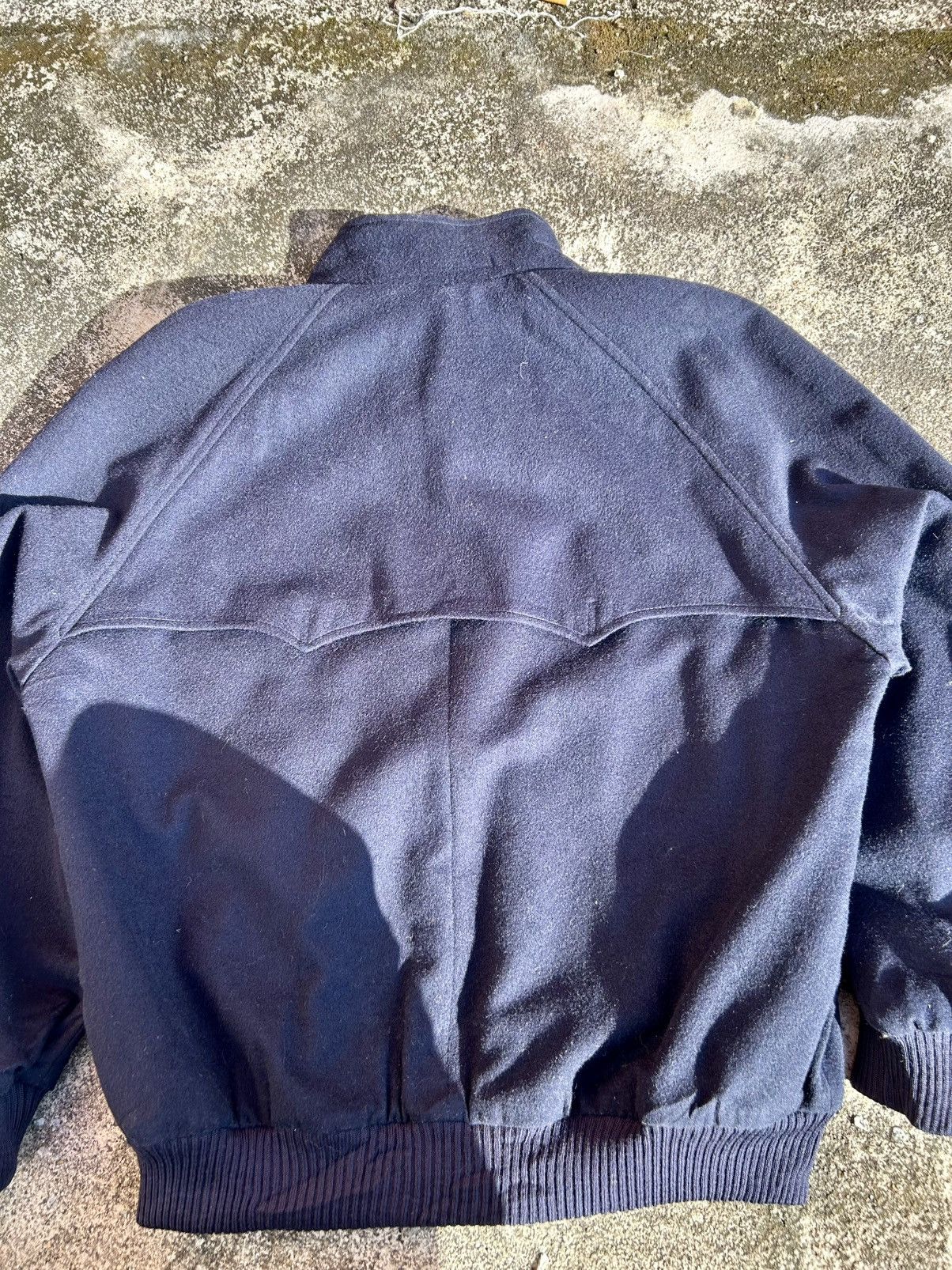 Other Vintage 80s/90s Lined Checkered Wool Raglan Bomber Jacket Size US S / EU 44-46 / 1 - 12 Thumbnail