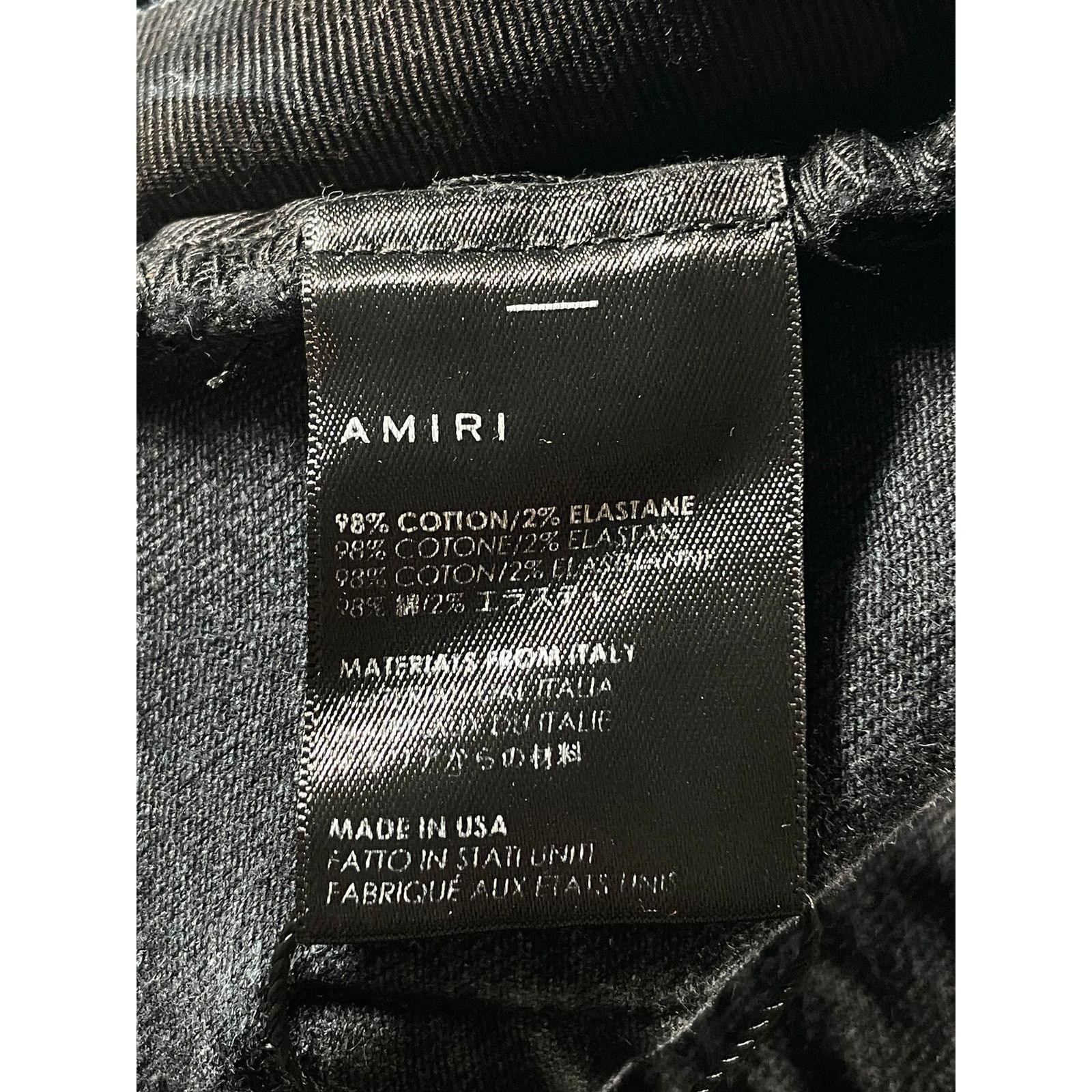 Amiri Amiri Stripe Black Wash & Blue Jeans Size US 34 / EU 50 - 6 Thumbnail