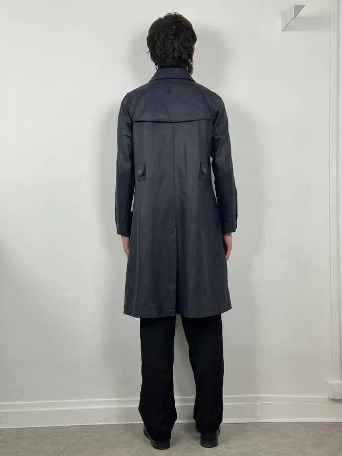 Balmain Balmain Navy Imperial Faux Leather Trench Coat Size US S / EU 44-46 / 1 - 3 Thumbnail