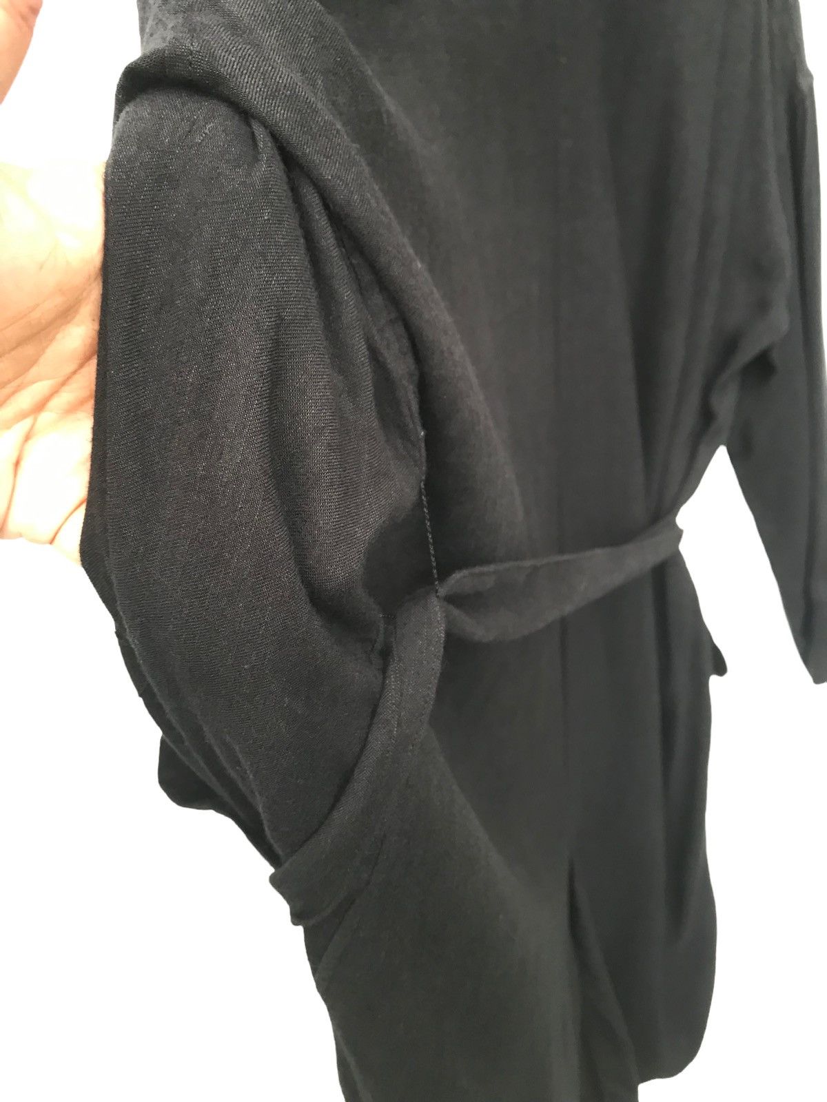 Japanese Brand Ap Studio Long Kimono Haori Rayon Linen Light Jacket Size L / US 10 / IT 46 - 9 Thumbnail