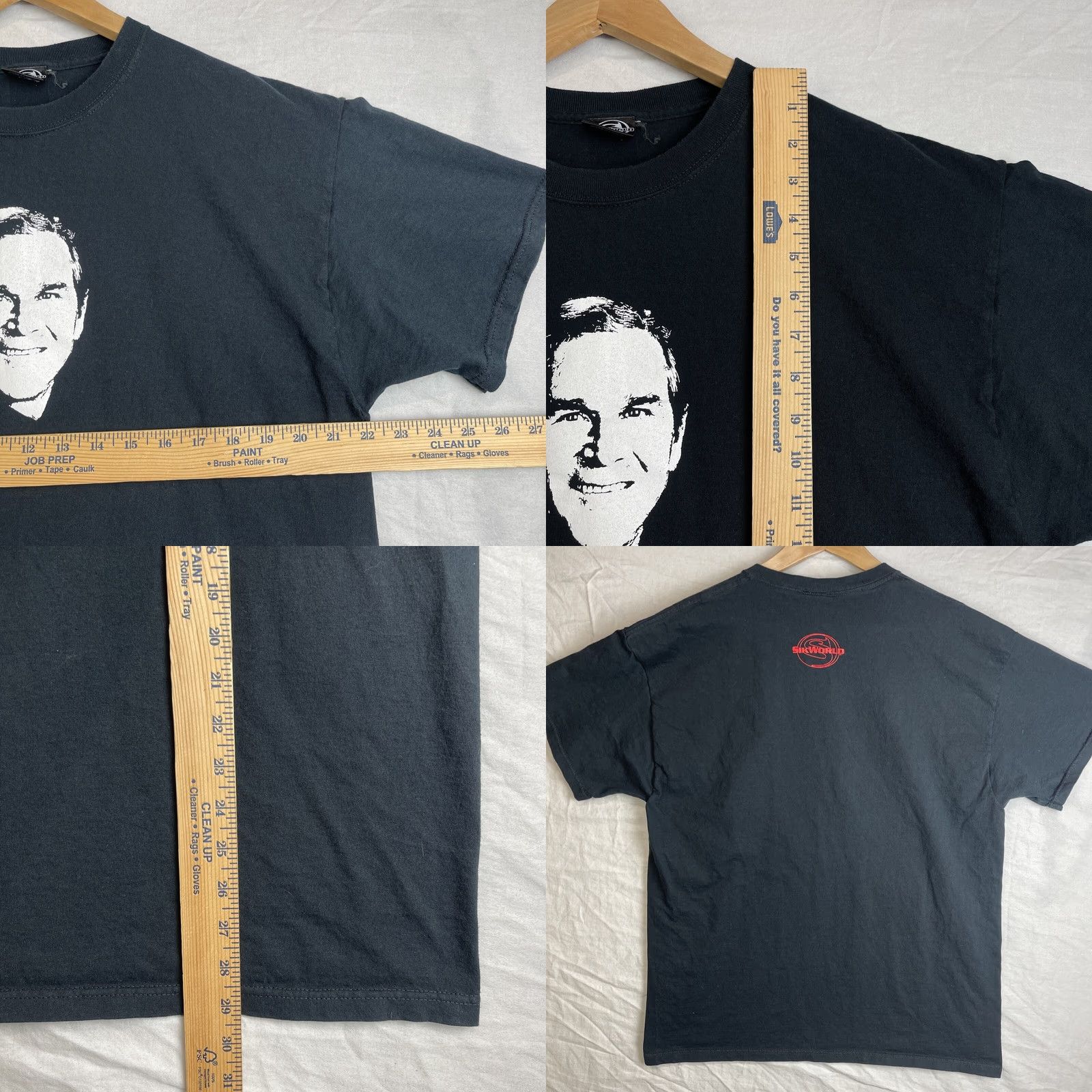 George VINTAGE George W Bush Shirt Mens XL Black Sik World Y2K Graphic Print Short Sleeve Crew Neck Logo T-Shirt Men Size US XL / EU 56 / 4 - 8 Thumbnail