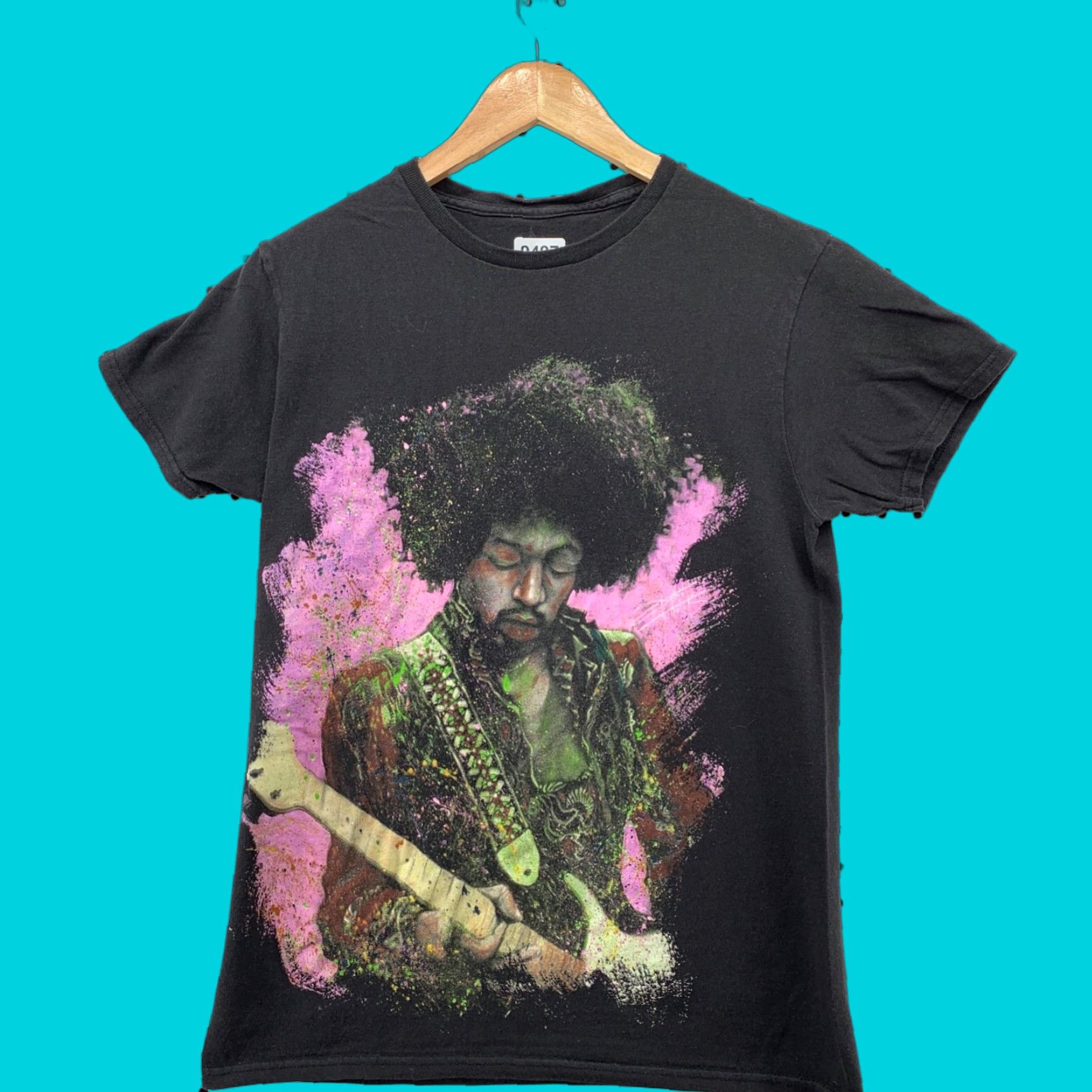 Vintage VINTAGE Jimi Hendrix Shirt Mens Small Black Abstract Graphic Music Rock 17x26.5 Size US S / EU 44-46 / 1 - 1 Thumbnail