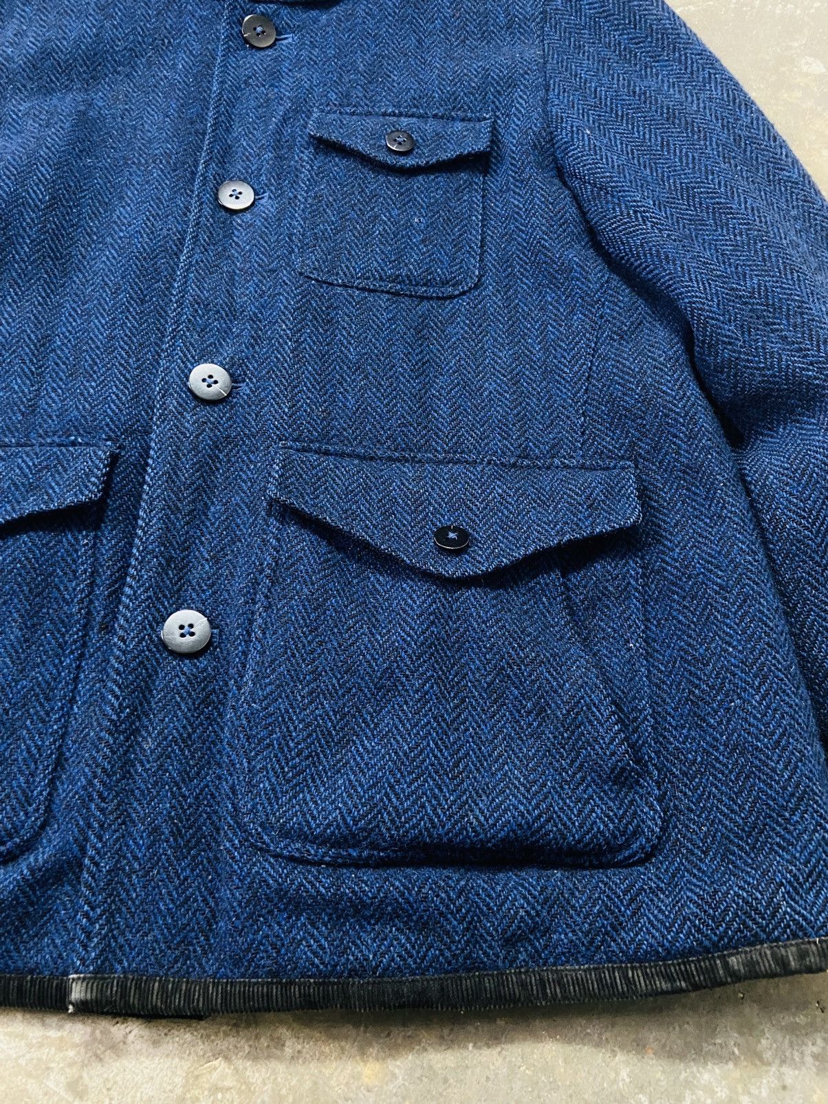 Harris Tweed Harris Tweed X United Arrow Hoodie Wool Jacket Size US L / EU 52-54 / 3 - 9 Thumbnail