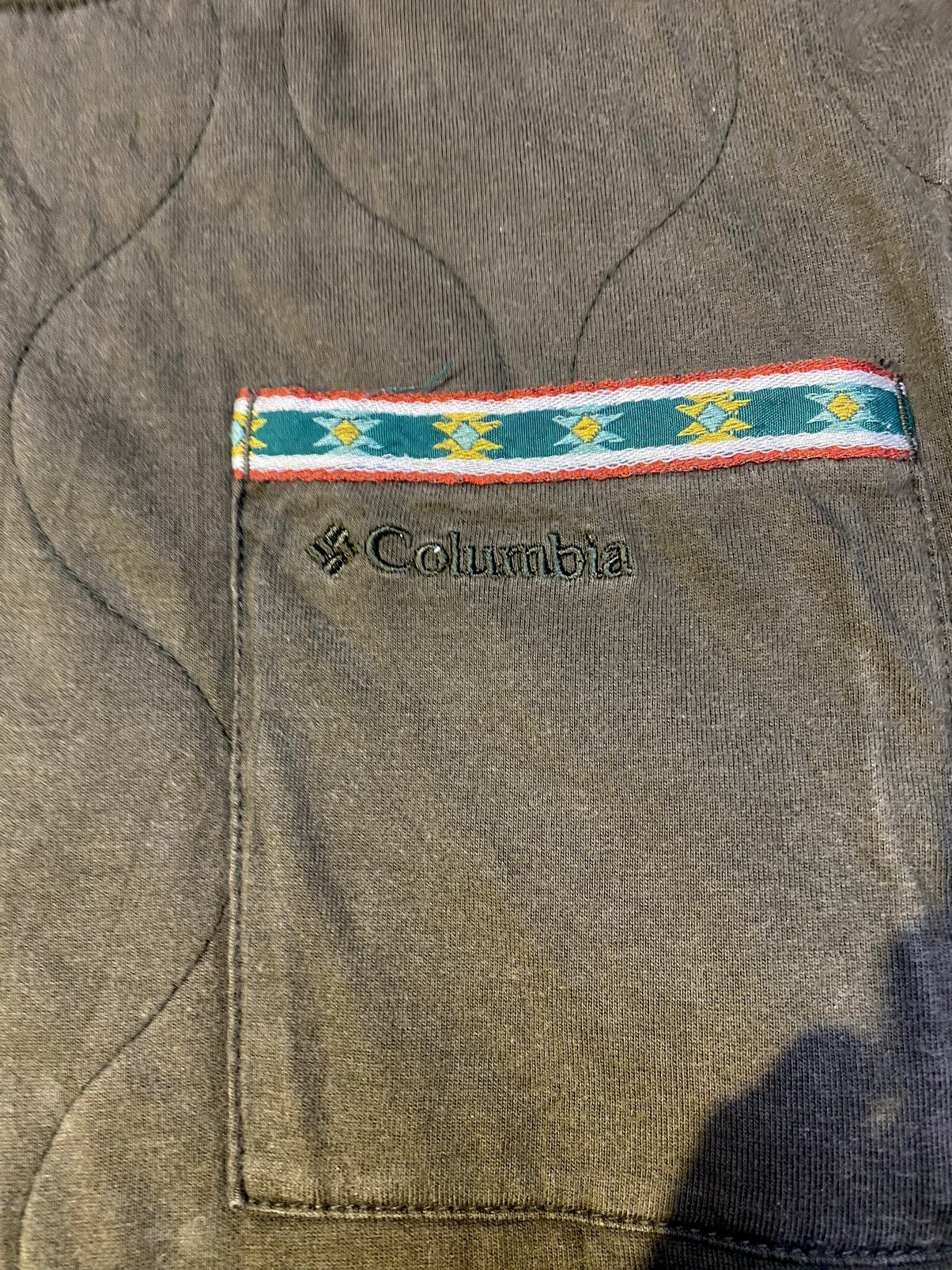 Columbia Columbia Classic Men's Olive Green Quilted Cotton Jacket Size US M / EU 48-50 / 2 - 6 Thumbnail