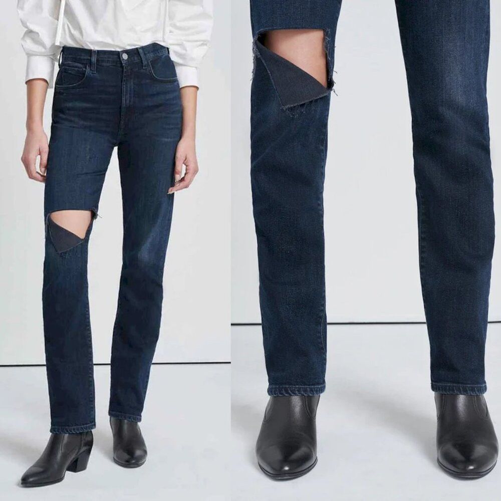 7 For All Mankind NWT New $228 7 For All Mankind Easy Slim in Sunbeam Jeans S Size 29" - 2 Thumbnail